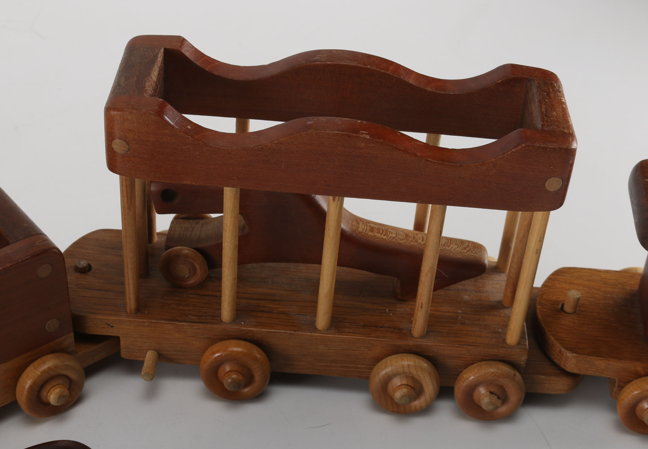 Carved Wooden Toy Circus Train