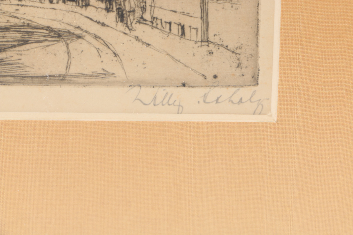 Cityscape Etchings by Willy Scholz and John Taylor Arms