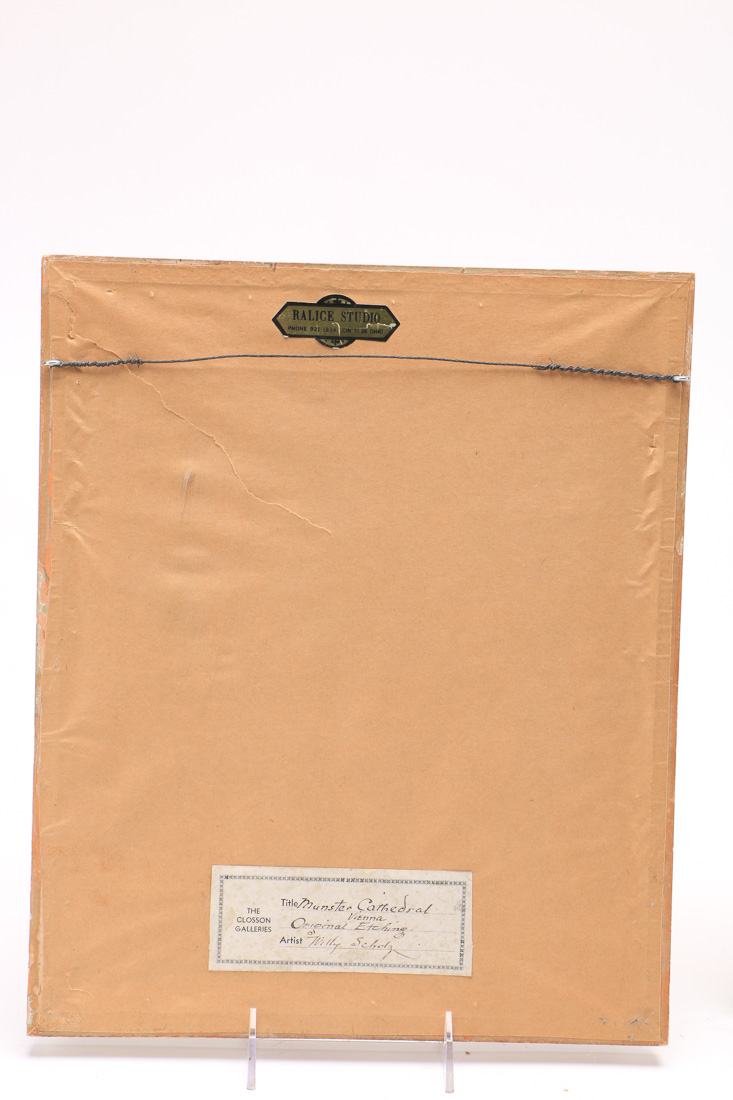 Cityscape Etchings by Willy Scholz and John Taylor Arms