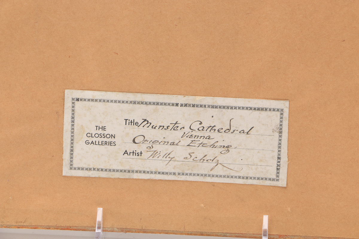 Cityscape Etchings by Willy Scholz and John Taylor Arms