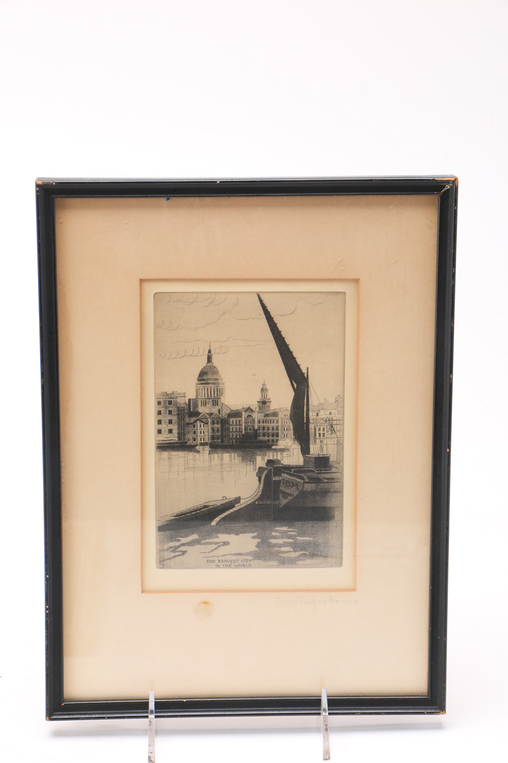 Cityscape Etchings by Willy Scholz and John Taylor Arms