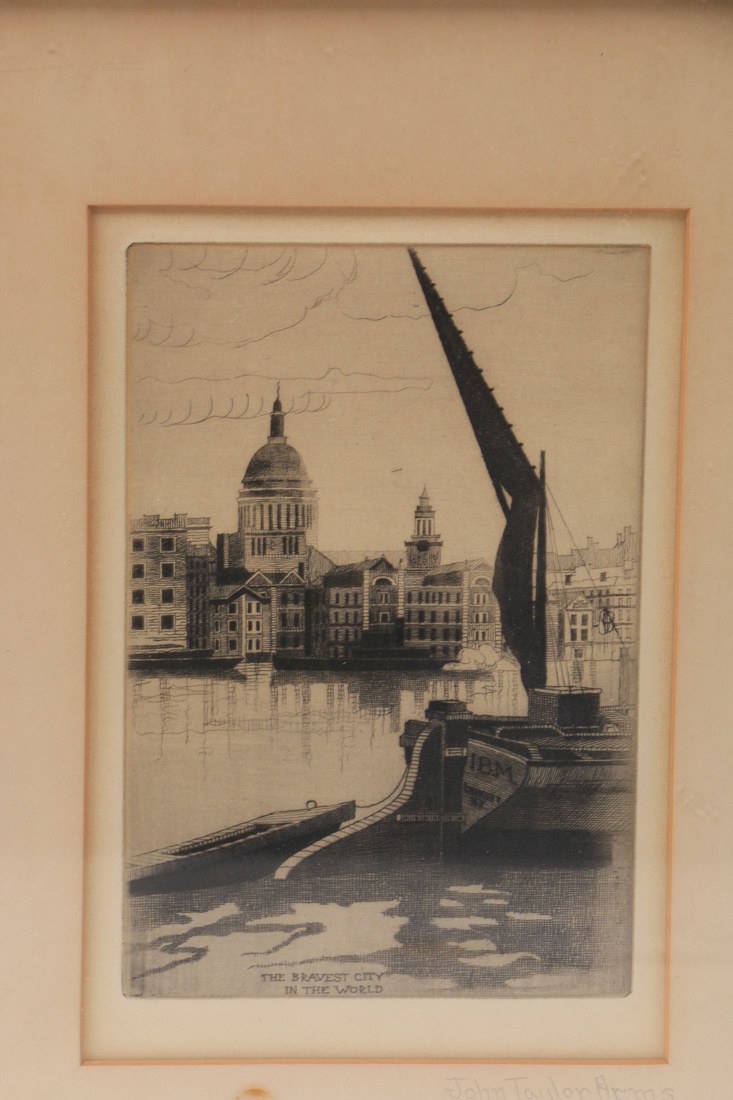Cityscape Etchings by Willy Scholz and John Taylor Arms