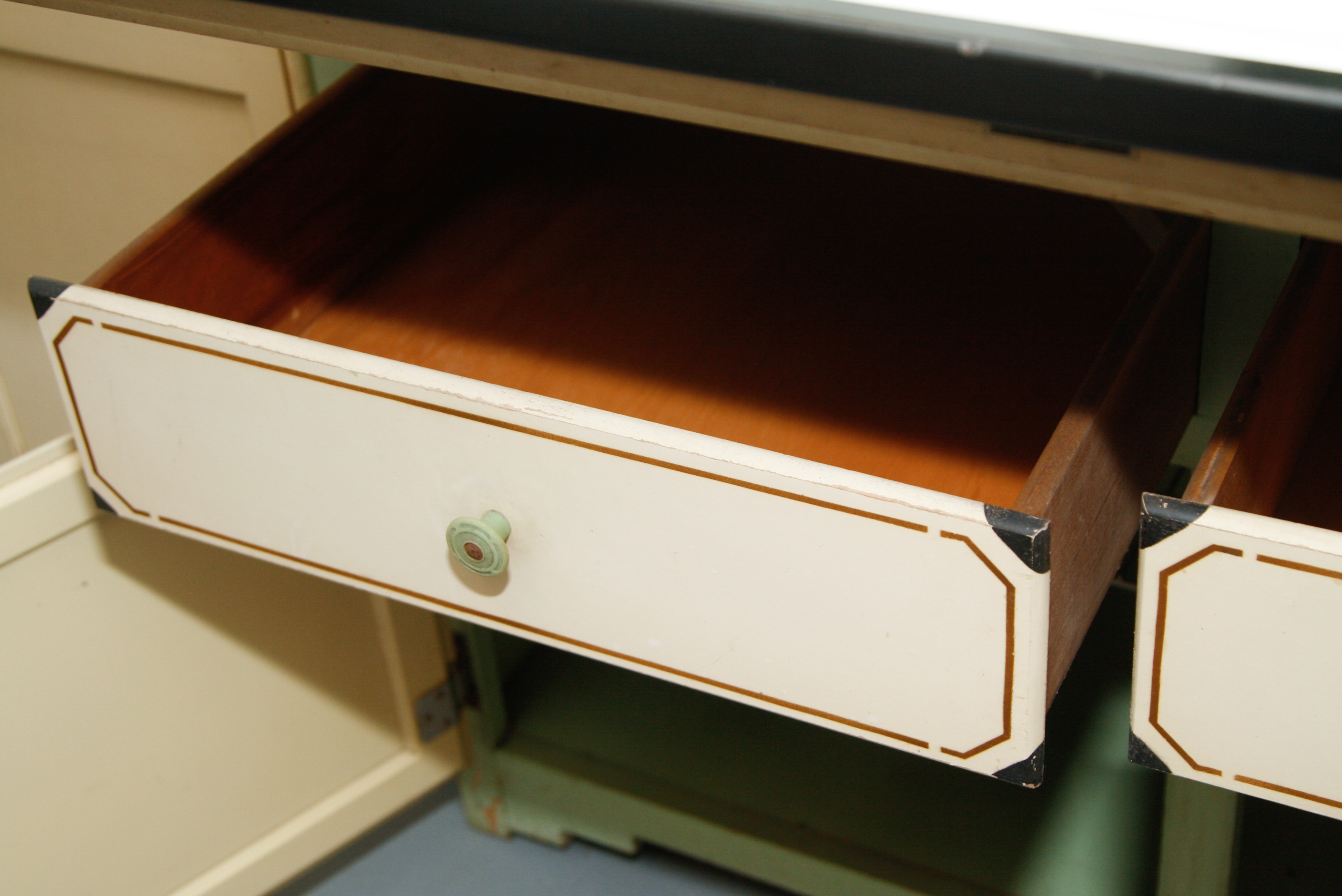 Antique Sellers Three-Piece Baker's Kitchen Wall Unit