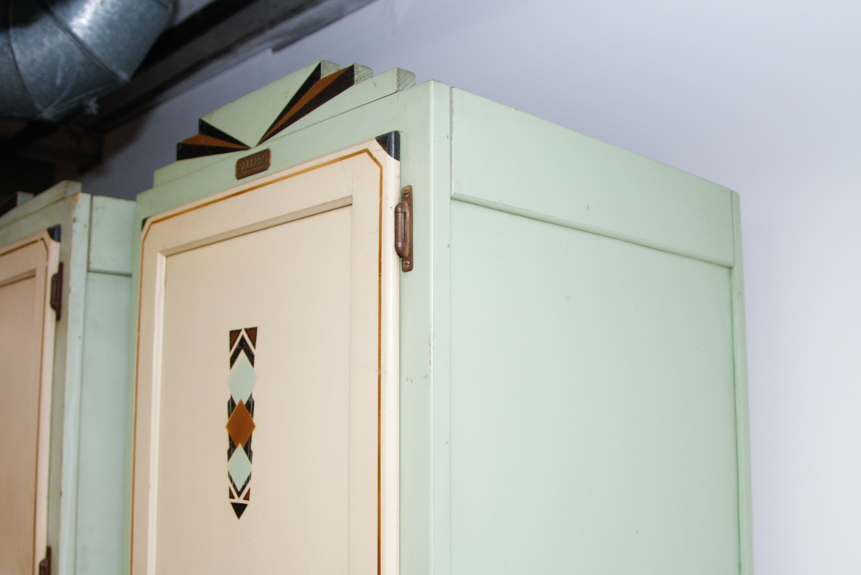 Antique Sellers Three-Piece Baker's Kitchen Wall Unit