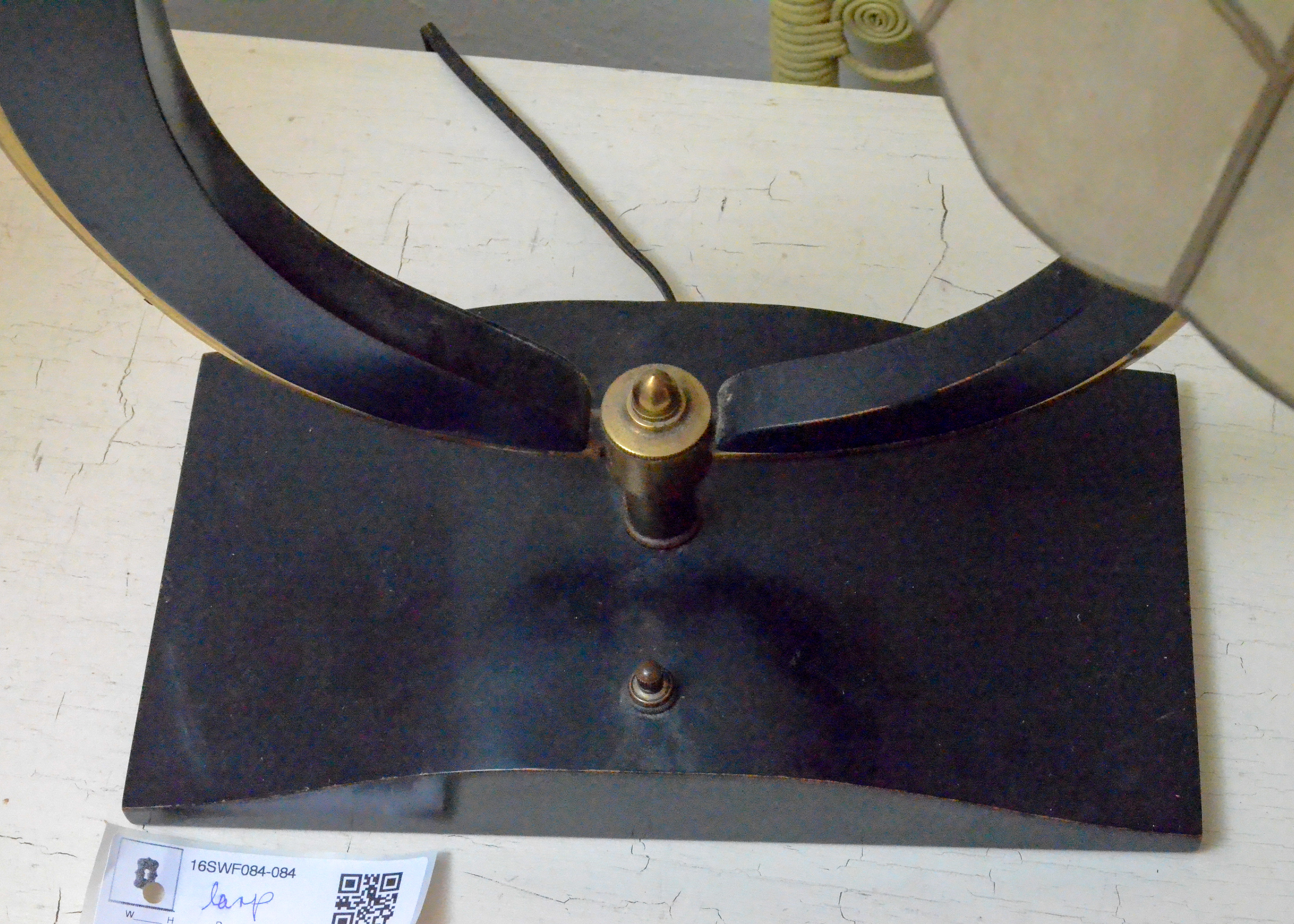 Mid Century Capiz Shell Table Lamp