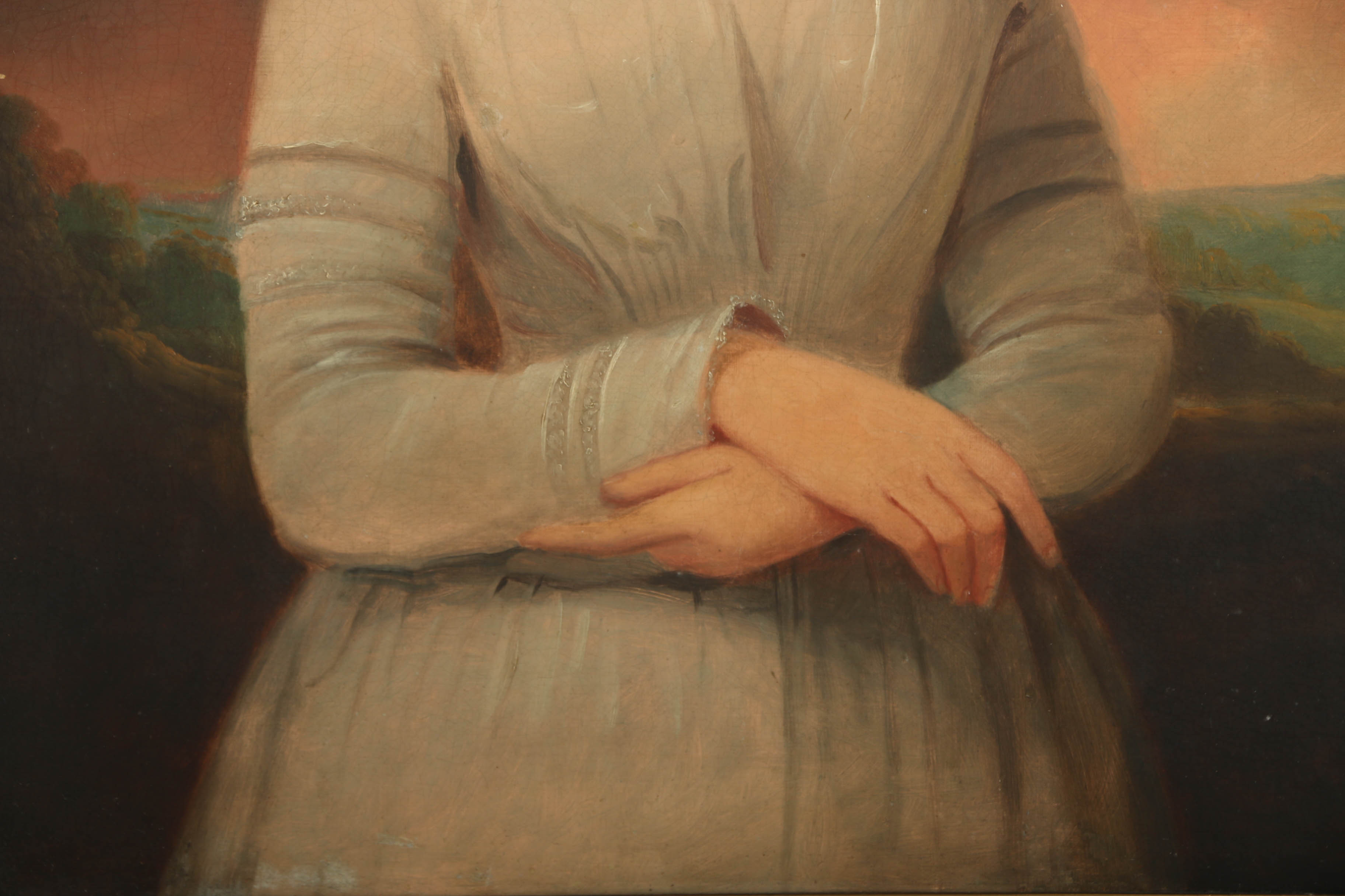 Oil Painting on Canvas Portrait of a Young Woman