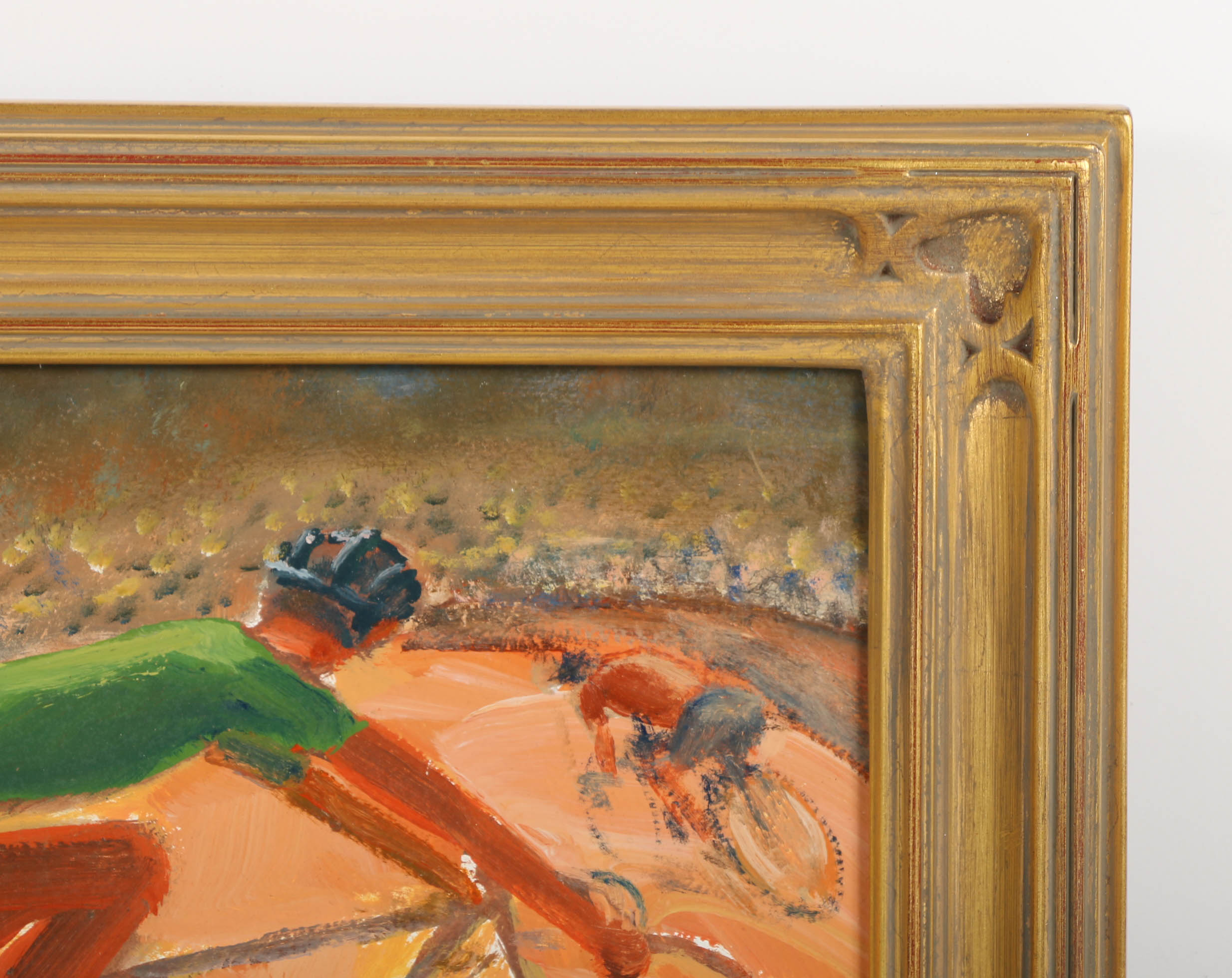 John Schweikhard Oil Painting on Board "Six Day"