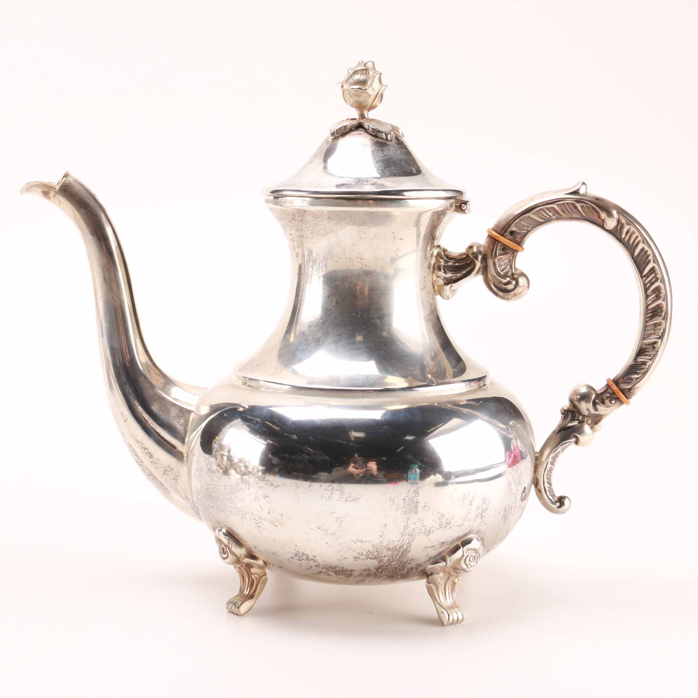 Handarbeit Sterling Silver Five-Piece Tea Service Set