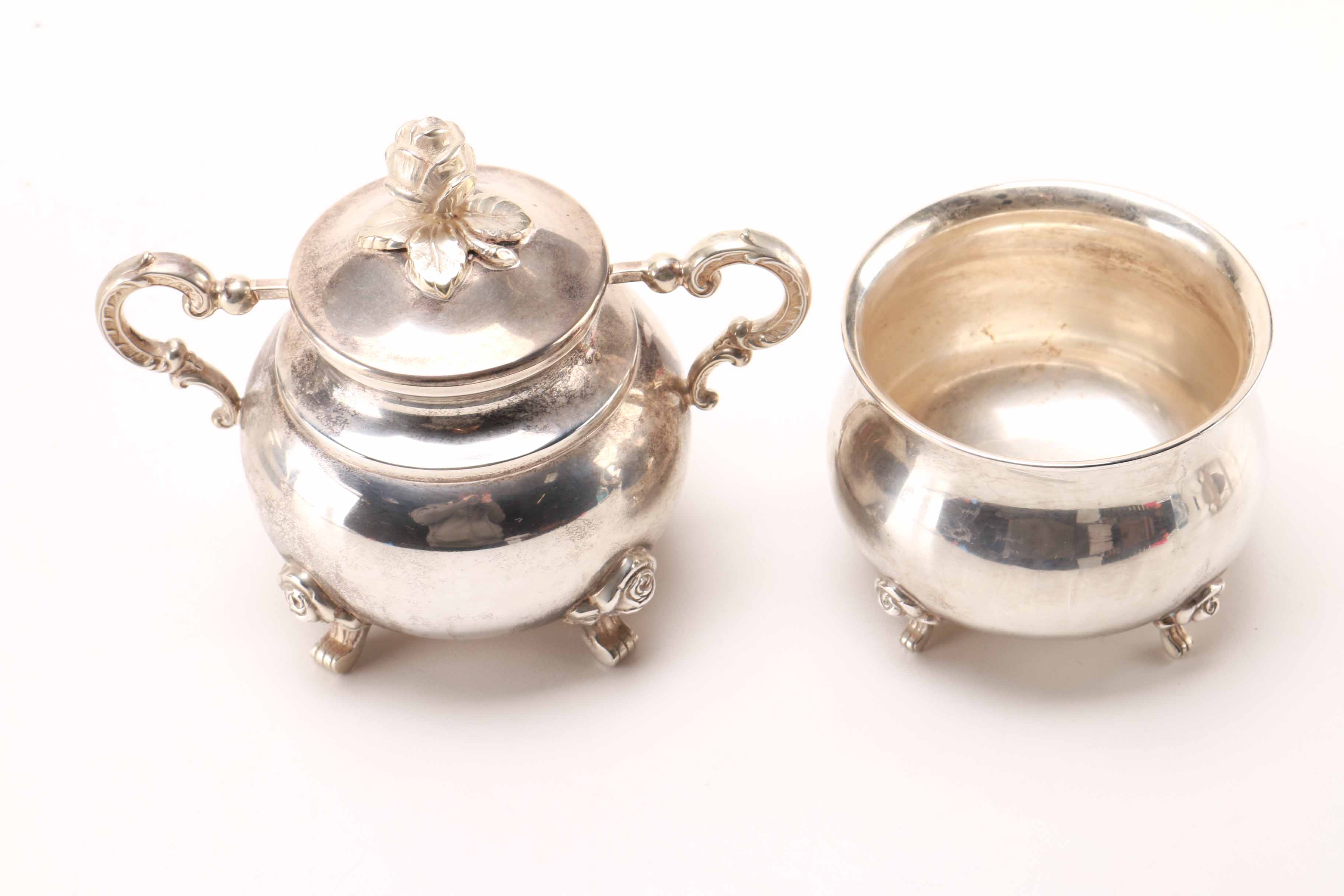 Handarbeit Sterling Silver Five-Piece Tea Service Set
