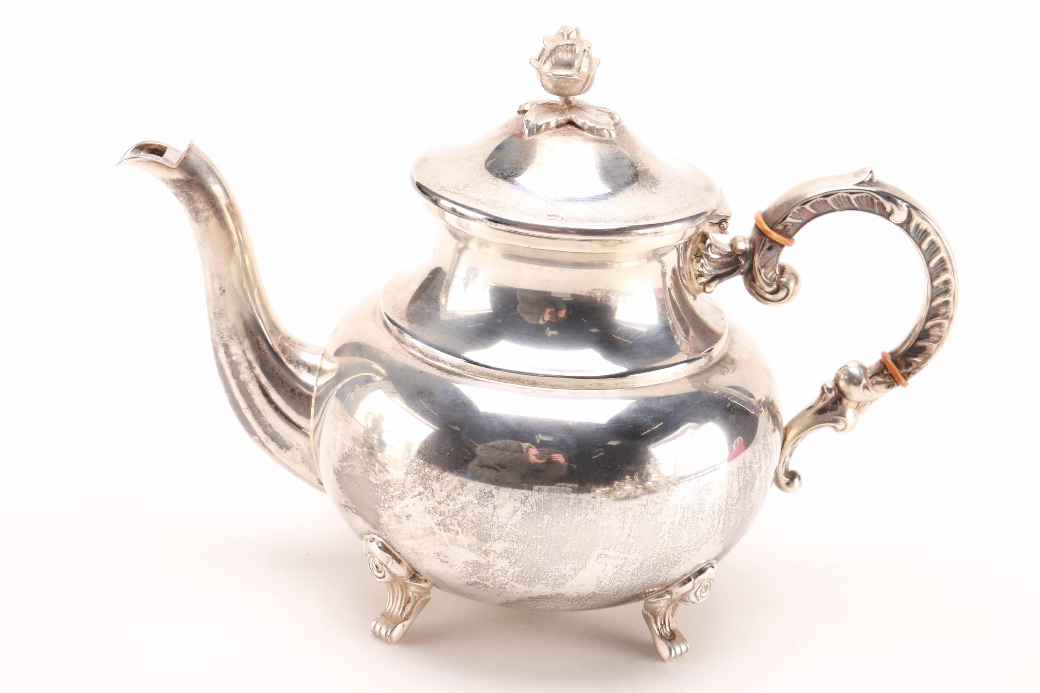 Handarbeit Sterling Silver Five-Piece Tea Service Set