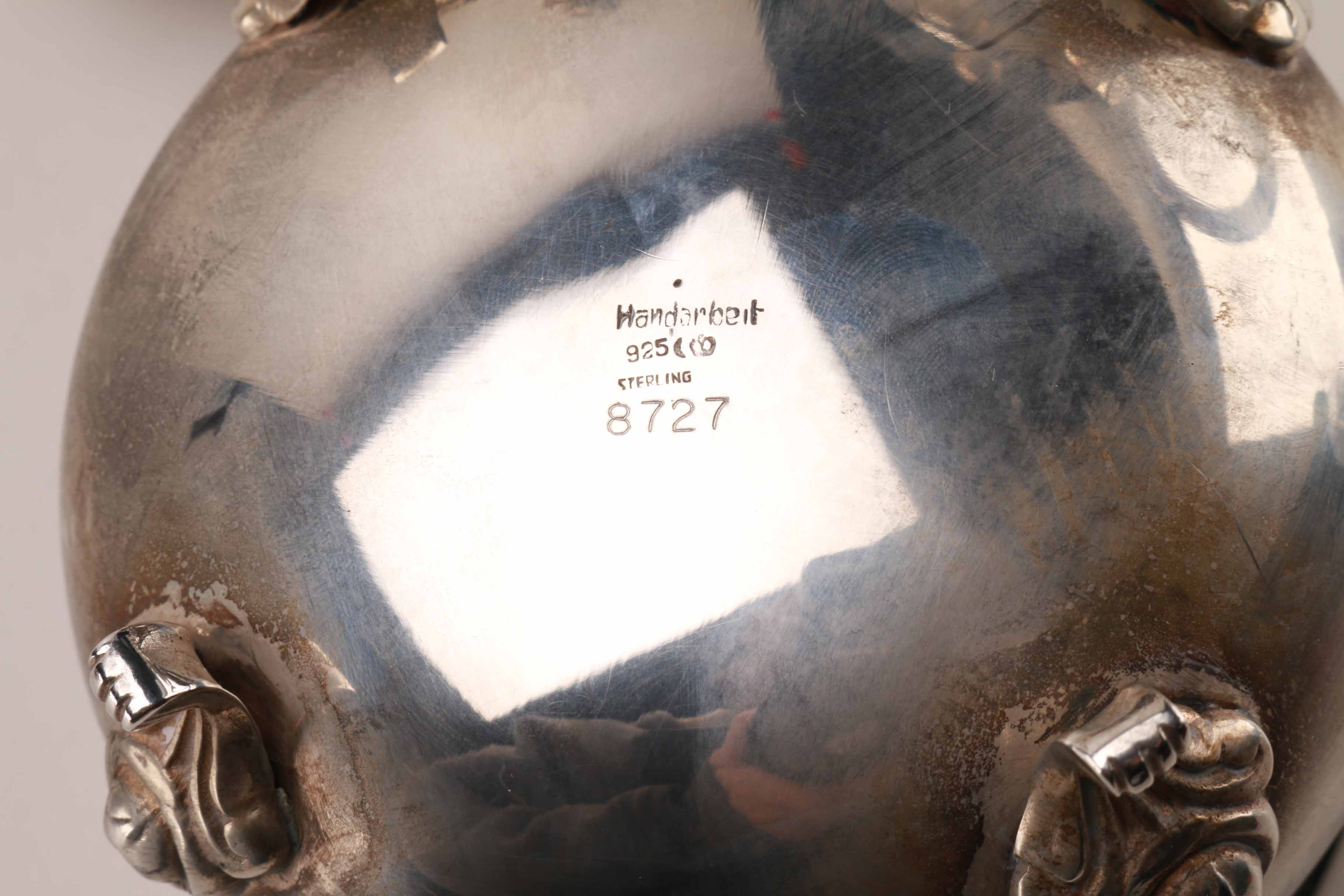 Handarbeit Sterling Silver Five-Piece Tea Service Set