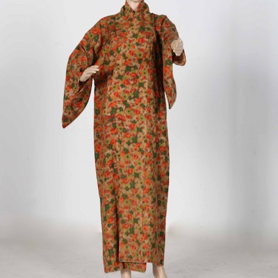Flower Patterned Komon Kimono Flower Patterned Komon Kimono
