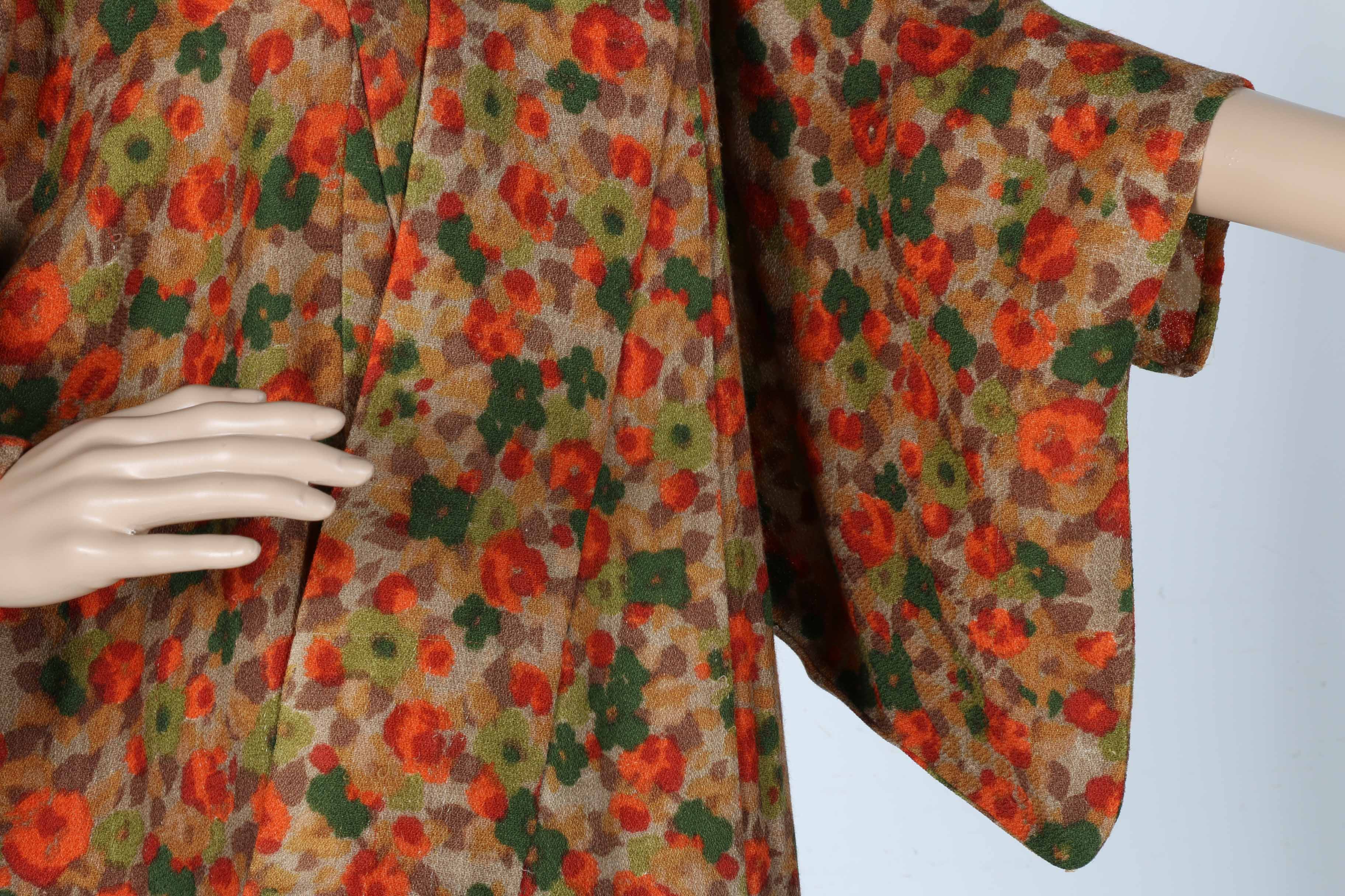 Flower Patterned Komon Kimono