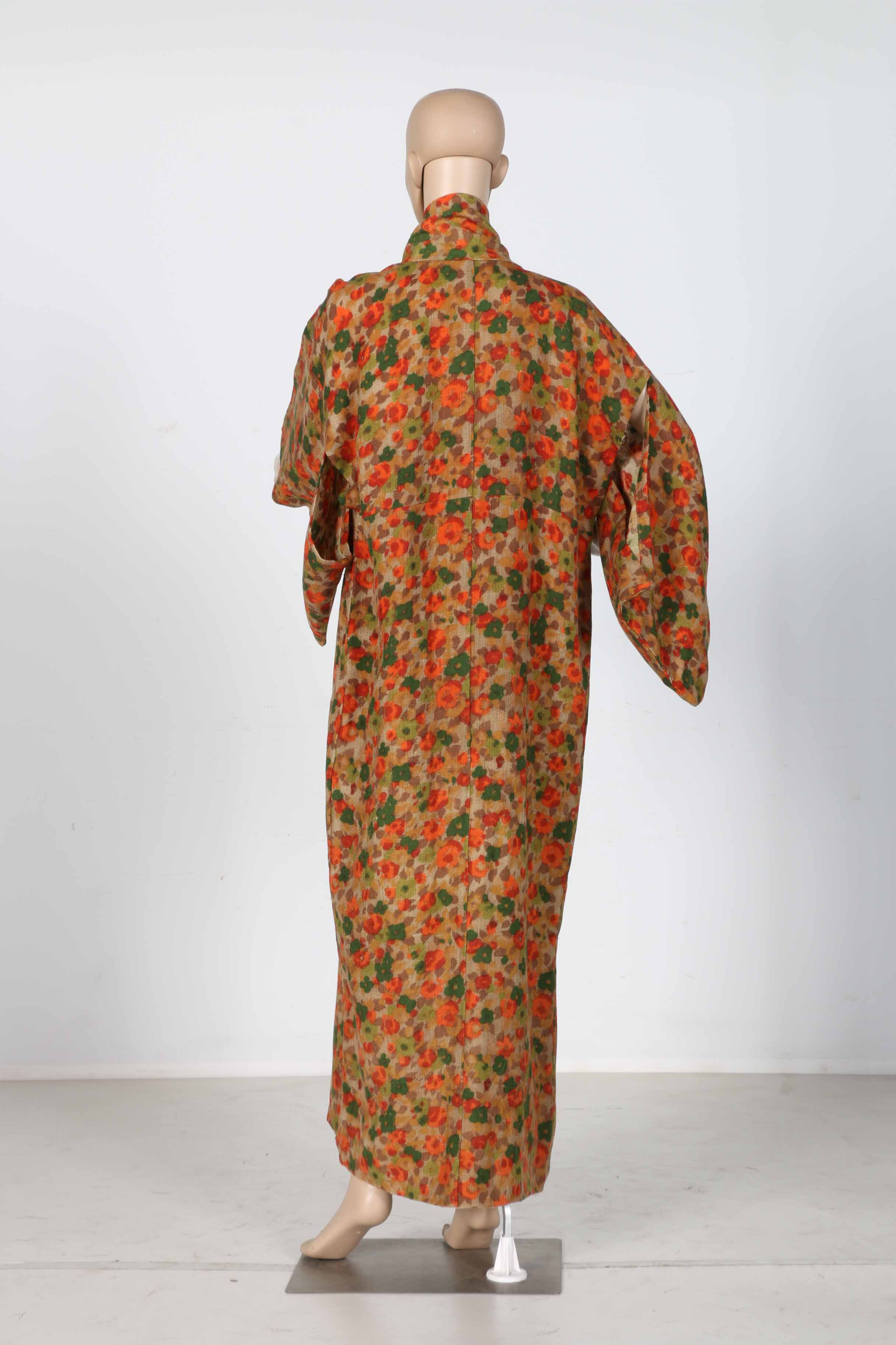 Flower Patterned Komon Kimono