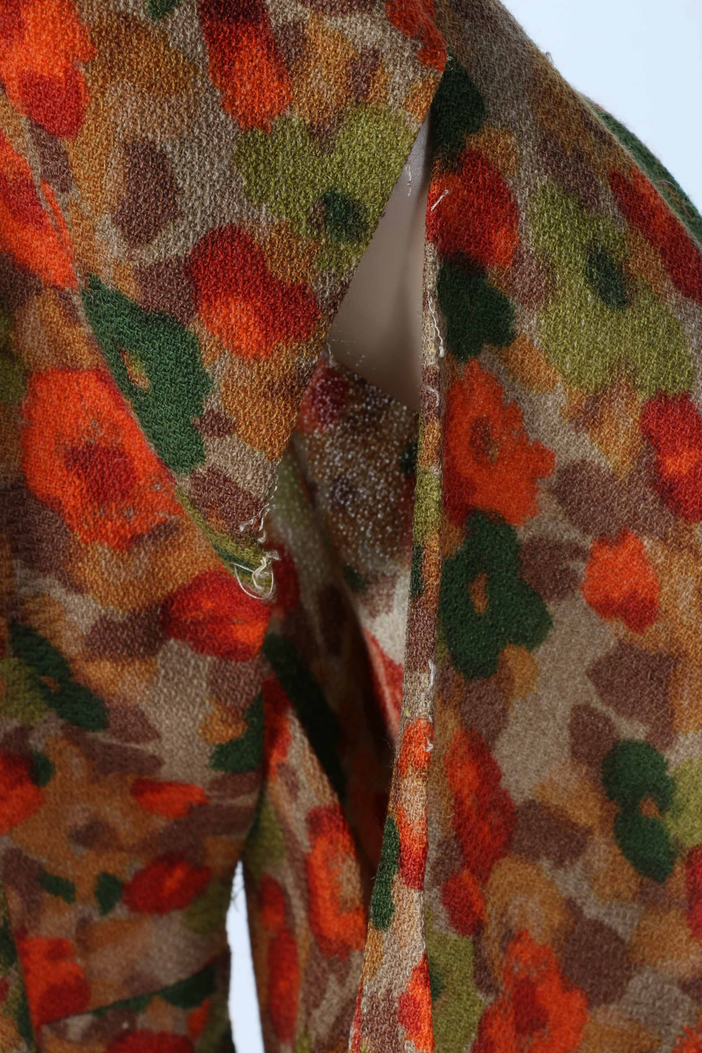 Flower Patterned Komon Kimono