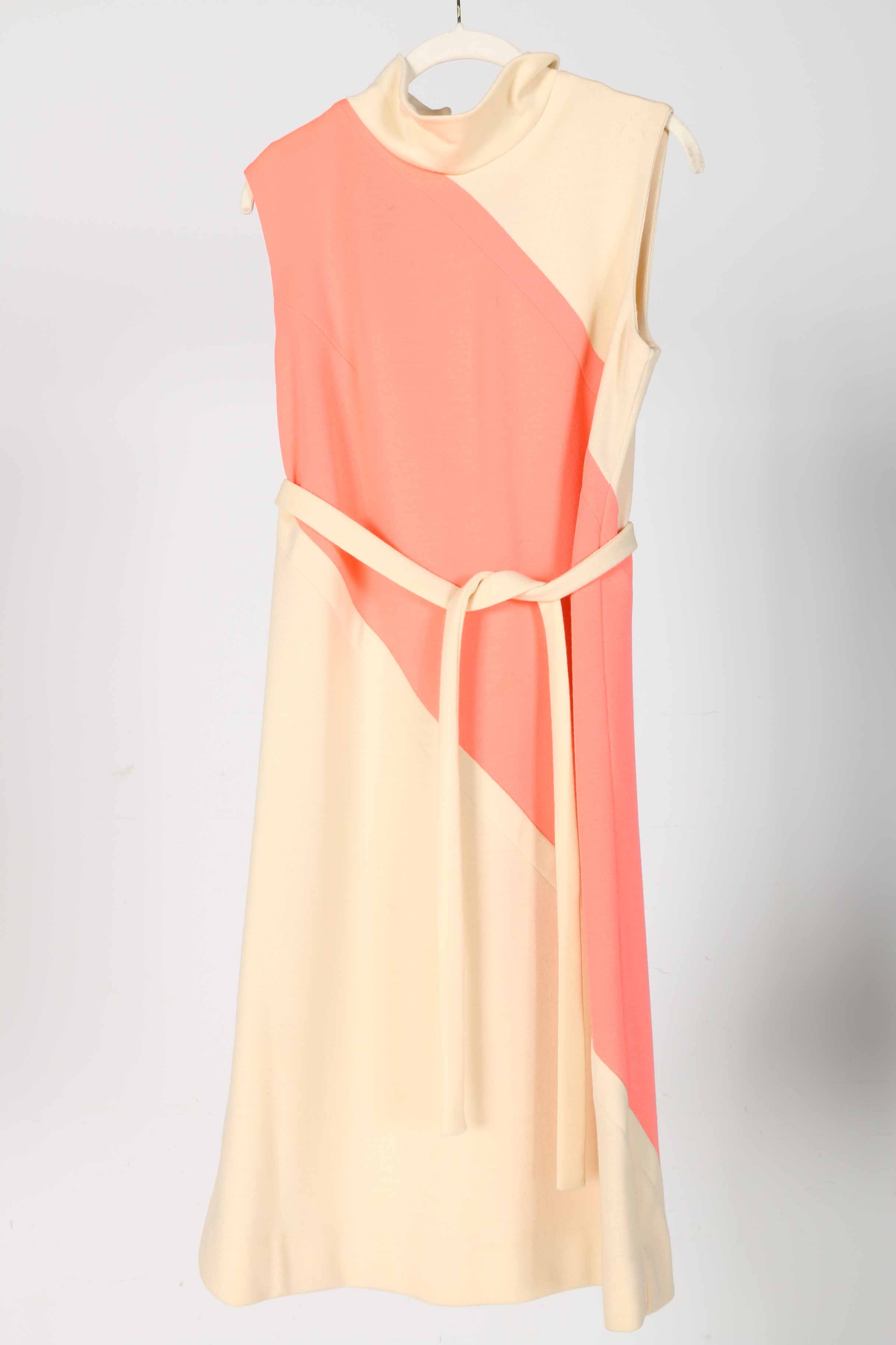 Pair of  Colorblock Vintage Dresses