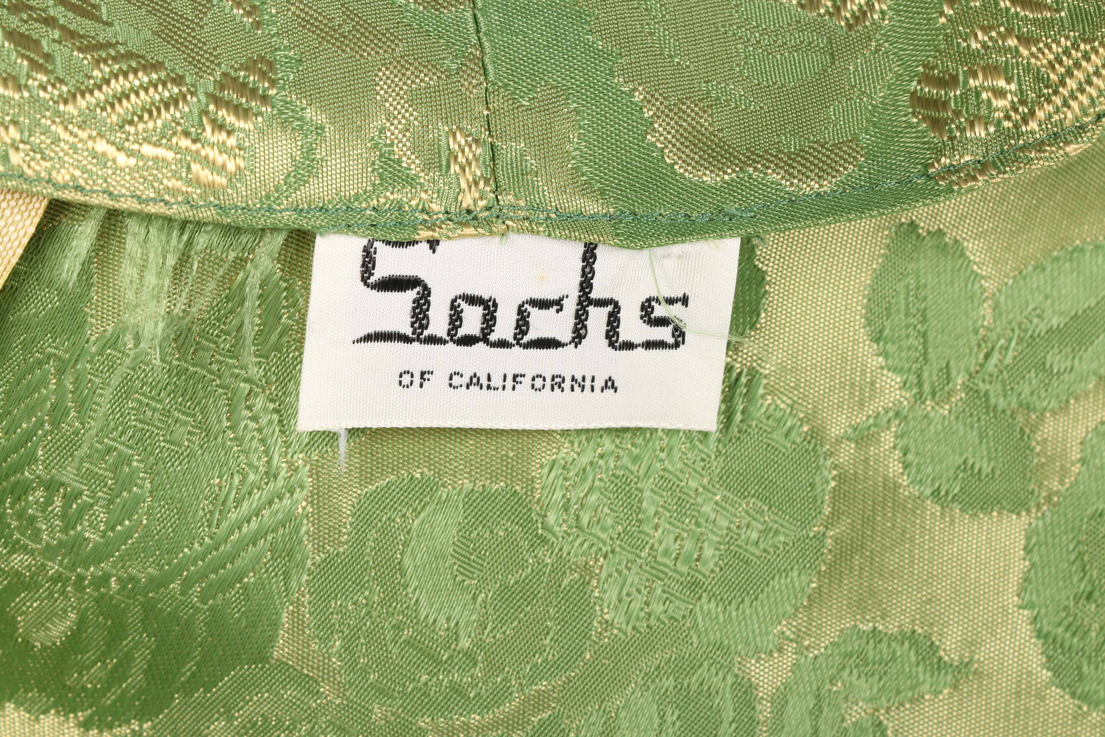 Circa 1960s Sachs of California Evening Dress