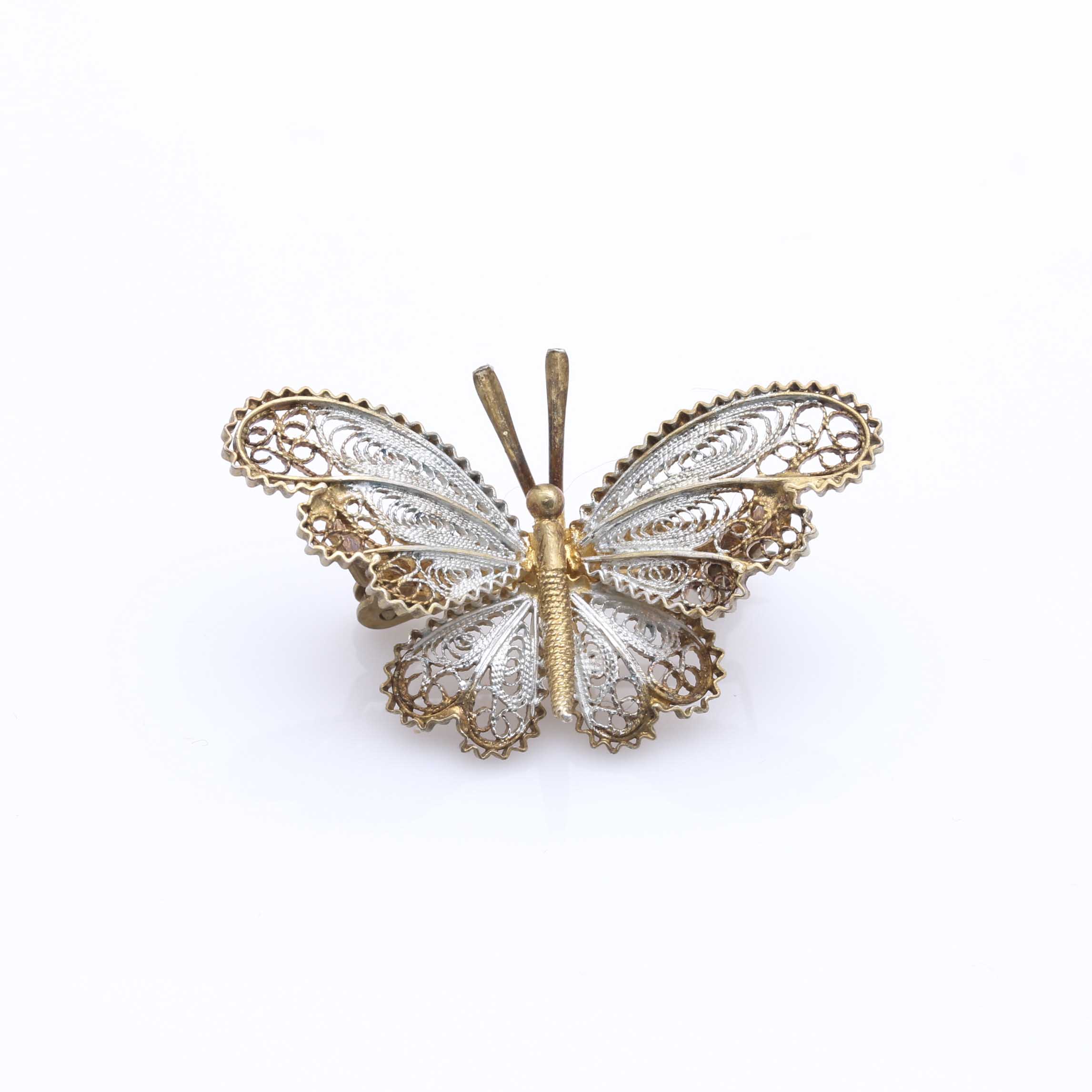 Silver Openwork Brooch and Bracelet