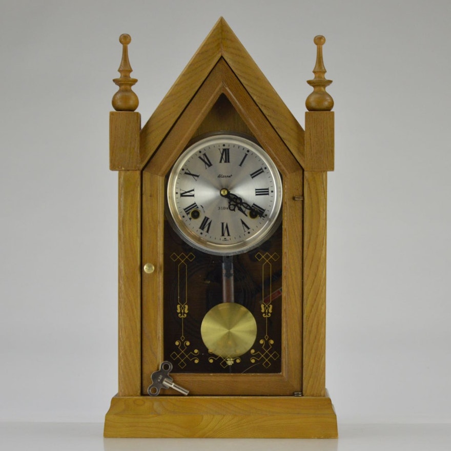 Vintage Alaron 31-Day Pendulum Clock