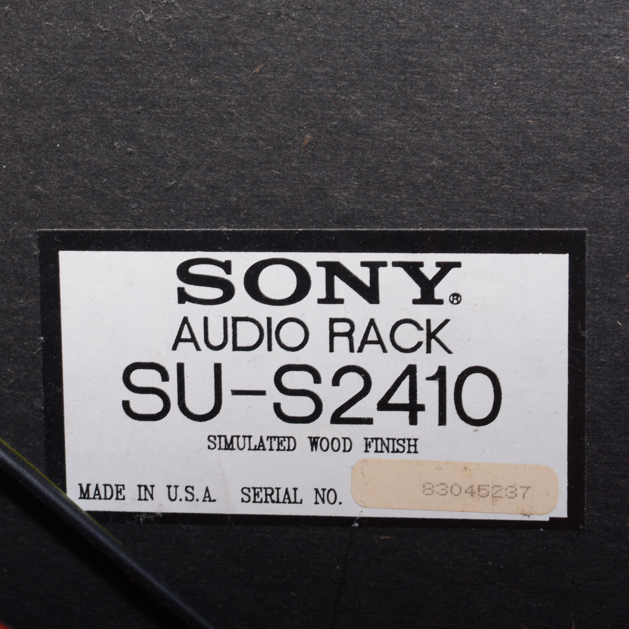 Sony Stereo Remote Control Hi-Fidelity System in Cabinet