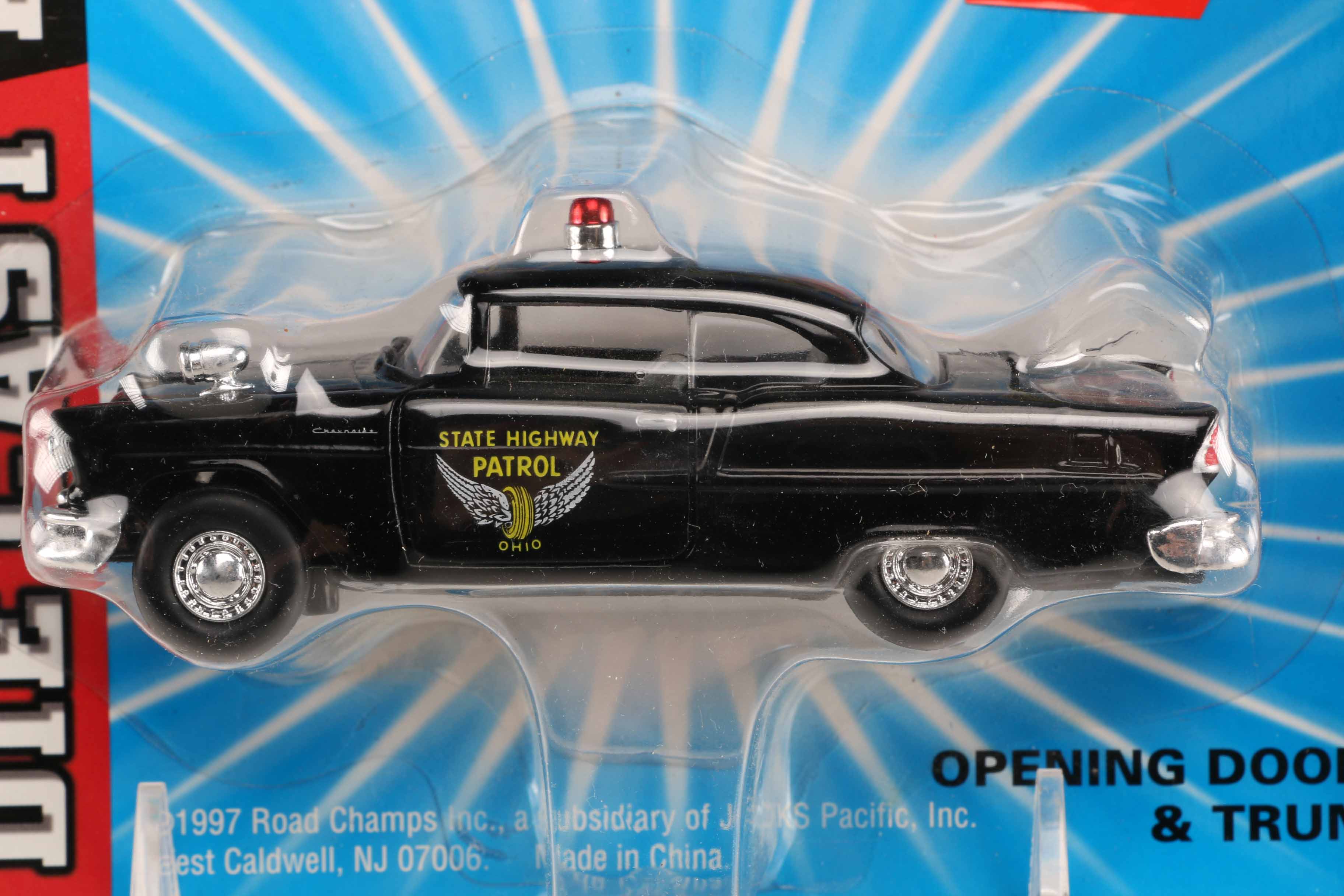 Assortment of Road Champs State Trooper Toy Cars