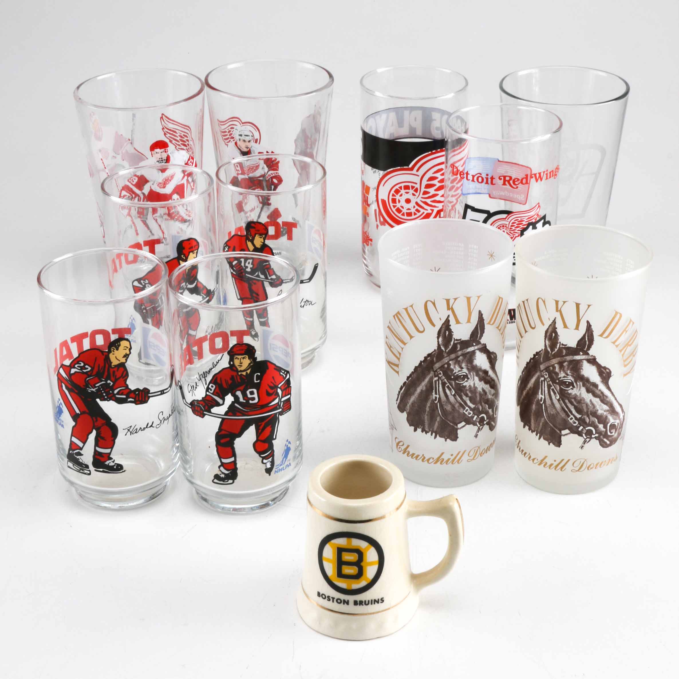 Assortment of Sports Drinking Glasses