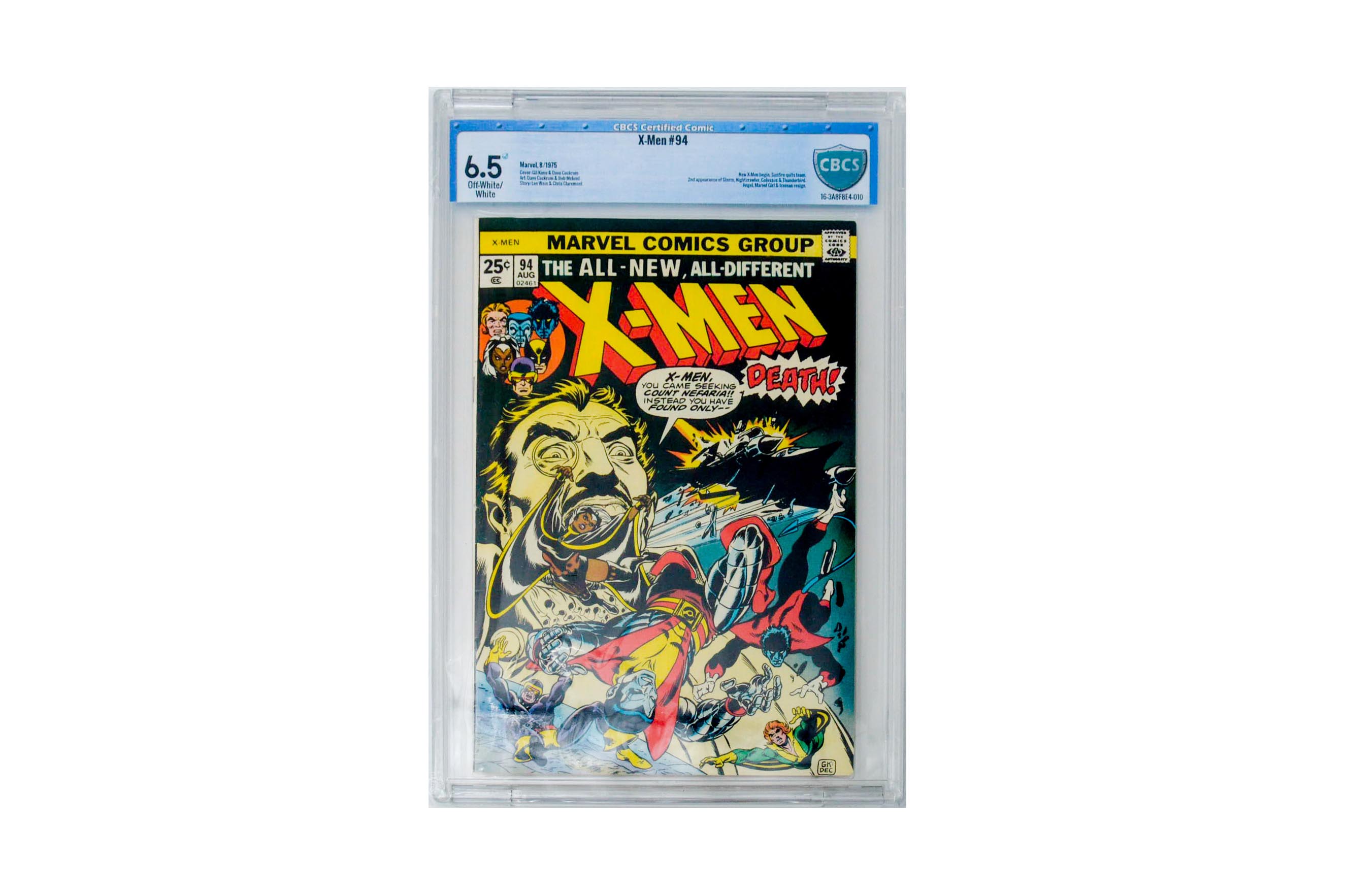 Marvel Comics X-Men #94 CBCS Grade 6.5 Featuring First New Team Up and Early Appearance of Wolverine