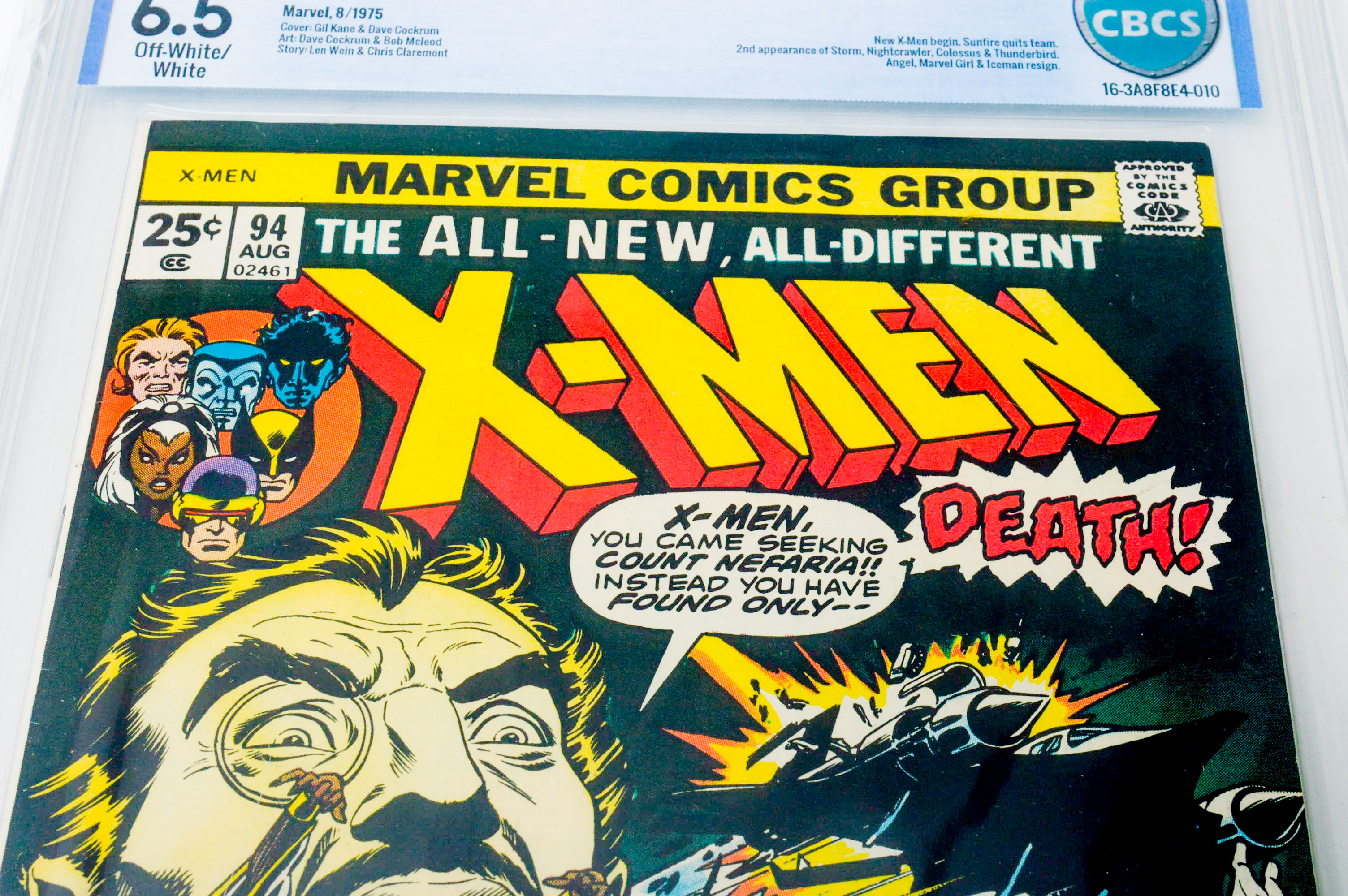 Marvel Comics X-Men #94 CBCS Grade 6.5 Featuring First New Team Up and Early Appearance of Wolverine