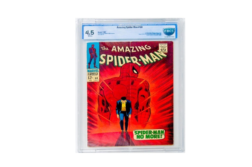 Marvel Comics "Amazing Spider-Man" #50 CBCS Grade 4.5 Featuring First Appearance of Kingpin