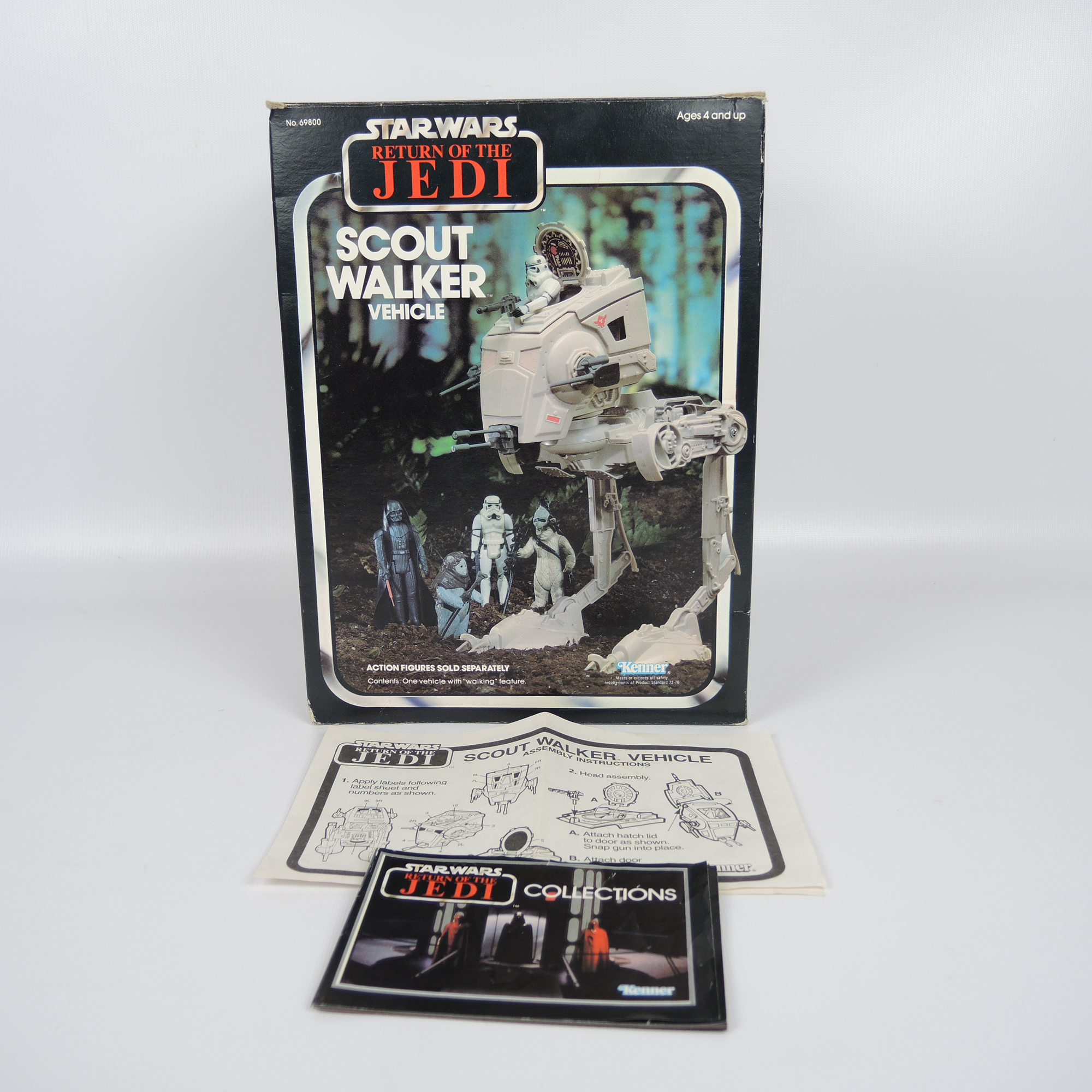 Star Wars ROTJ 1980s Scout Walker Vehicle with Box