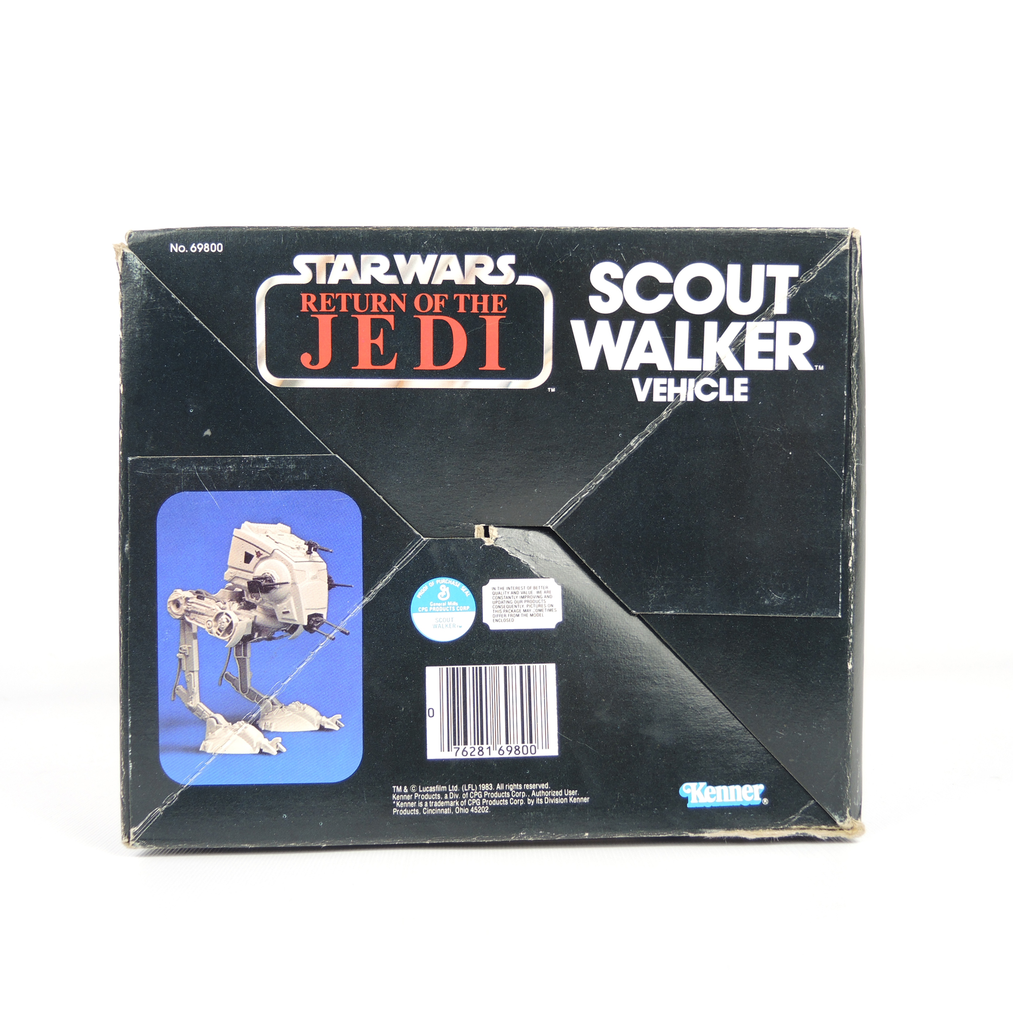 Star Wars ROTJ 1980s Scout Walker Vehicle with Box
