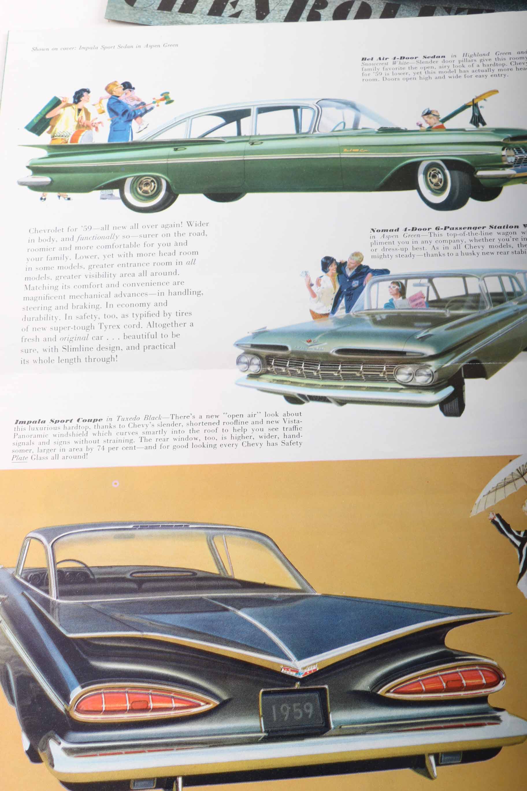 Circa 1960 Chevrolet and Cadillac Car Dealer Brochures