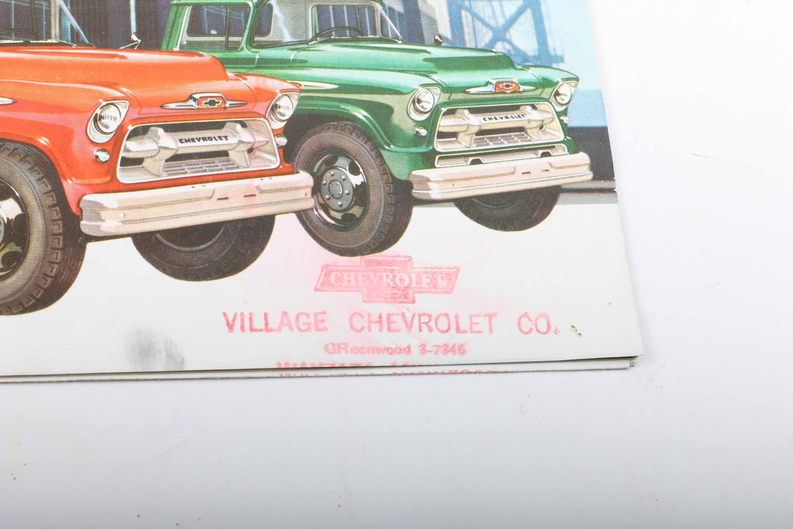 Circa 1960 Chevrolet and Cadillac Car Dealer Brochures