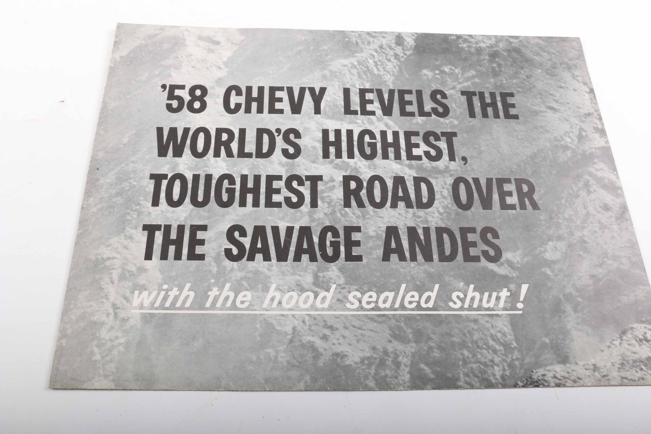 Circa 1960 Chevrolet and Cadillac Car Dealer Brochures