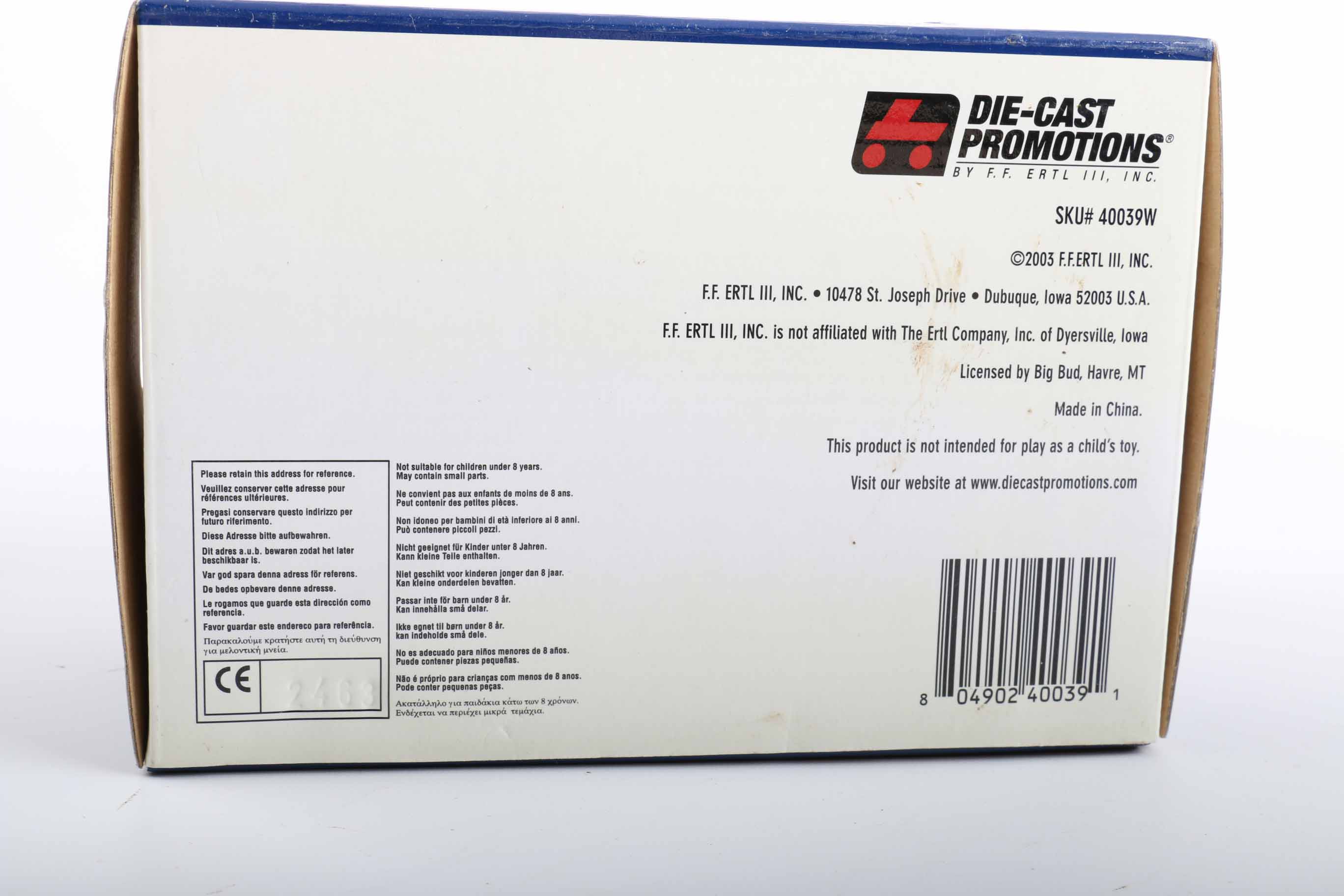 Pair of 1:64 Scale Die-Cast Tractors