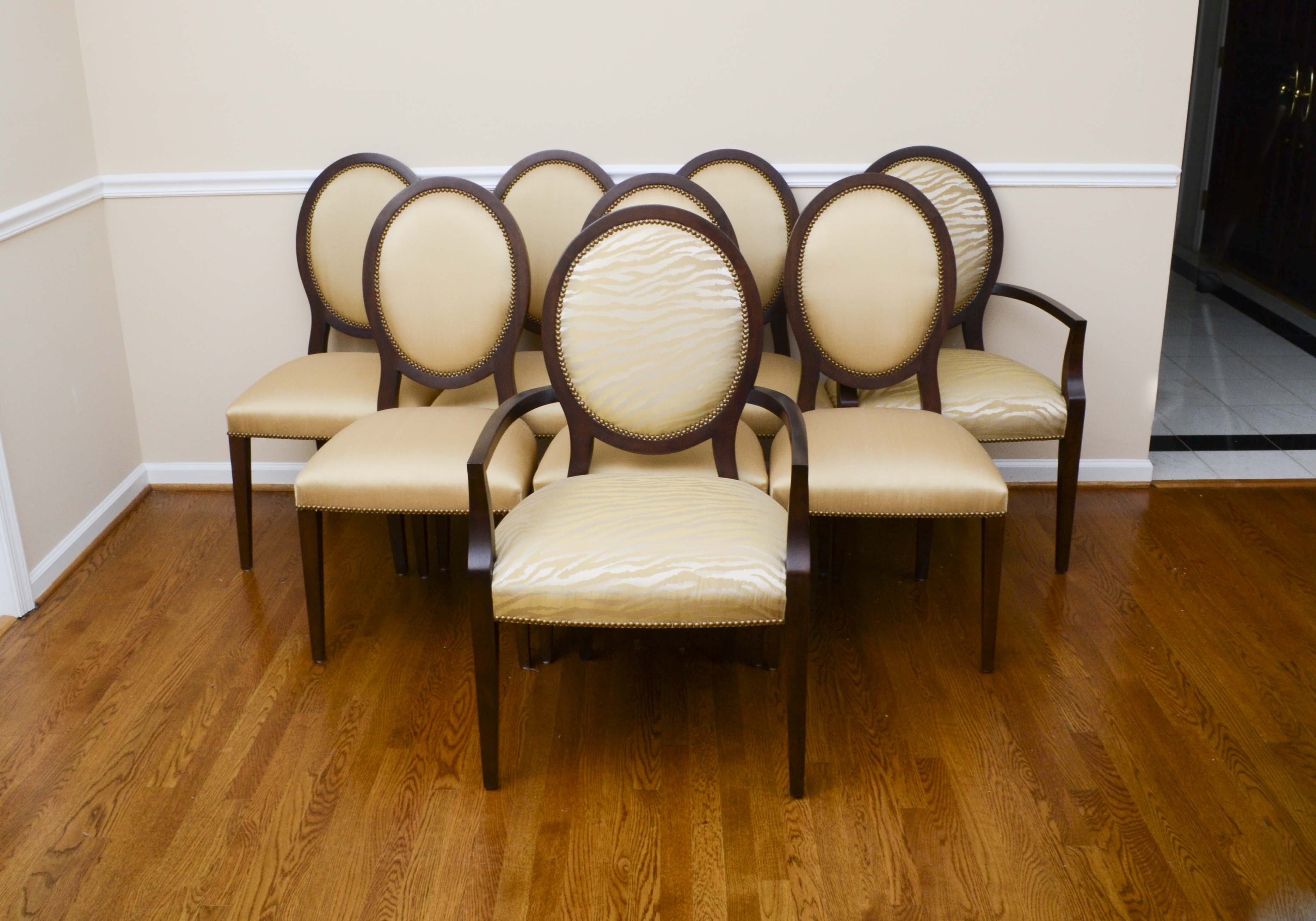 Eight E.J. Victor Dining Chairs