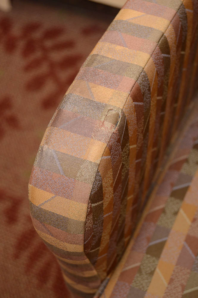 Five Upholstered Conference Room Arm Chairs