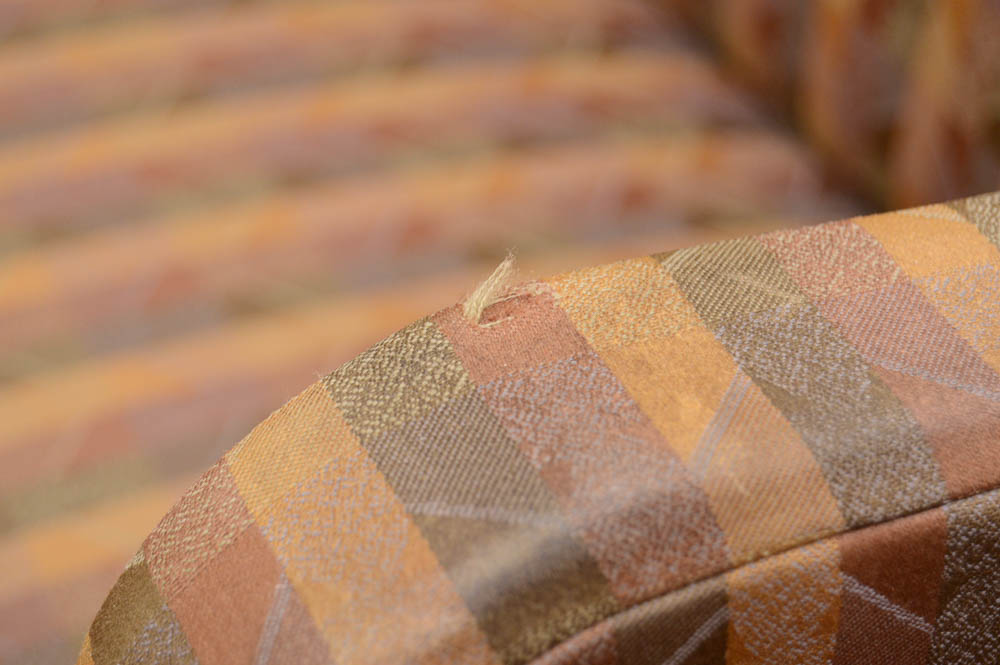 Five Upholstered Conference Room Arm Chairs