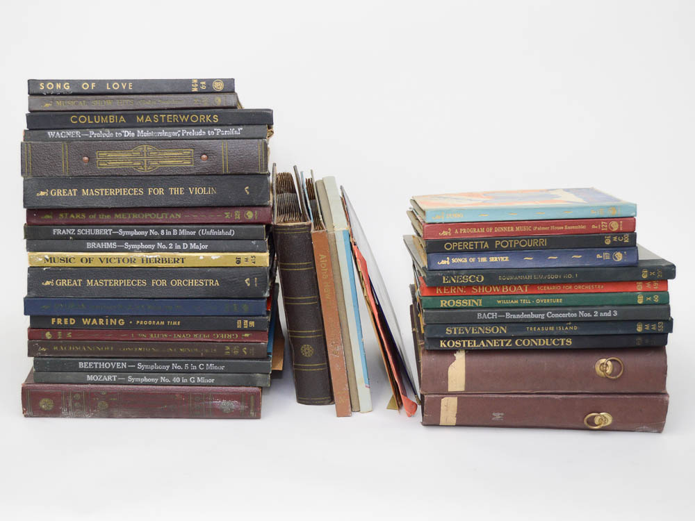 Large Collection of Vintage LP Vitrola Music Albums