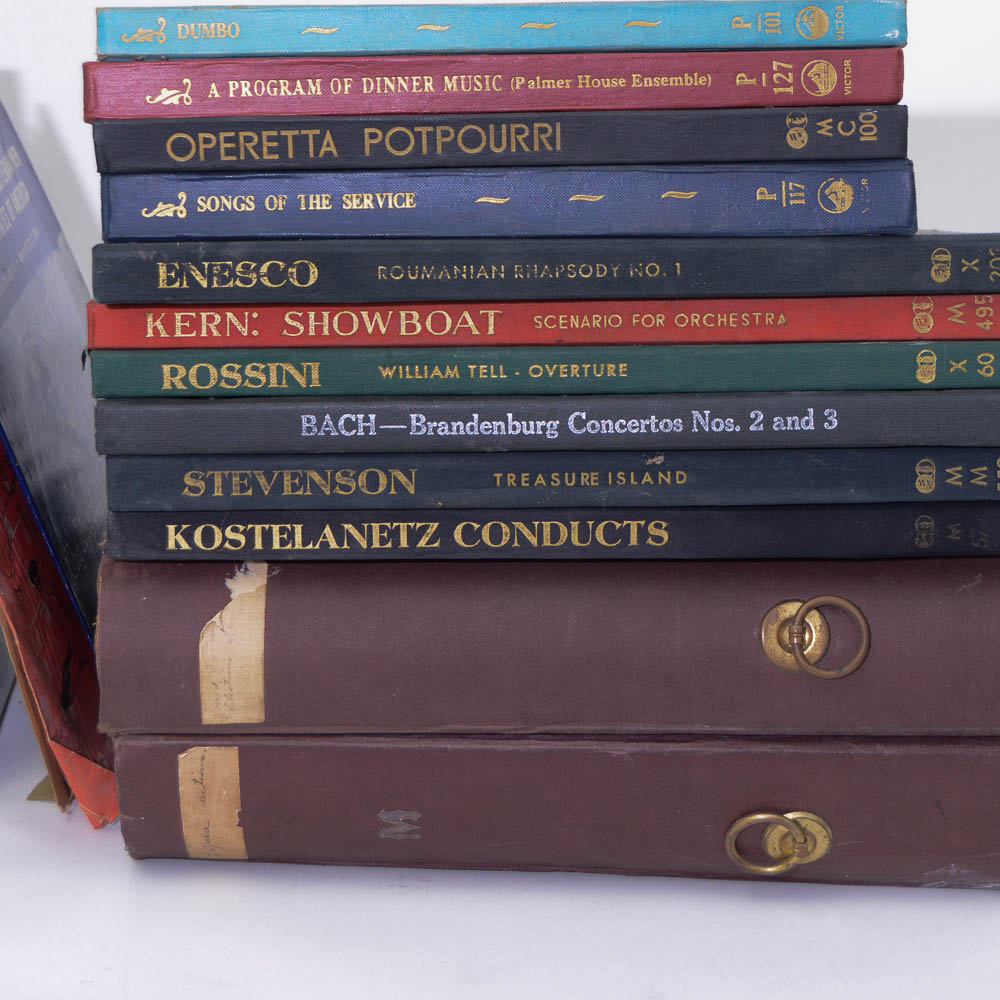 Large Collection of Vintage LP Vitrola Music Albums