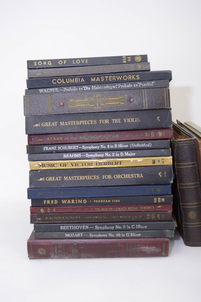 Large Collection of Vintage LP Vitrola Music Albums