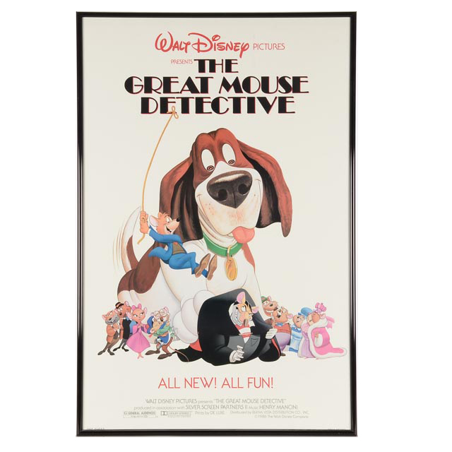 Walt Disney Pictures Theatrical Release Poster "The Great Mouse Detective"