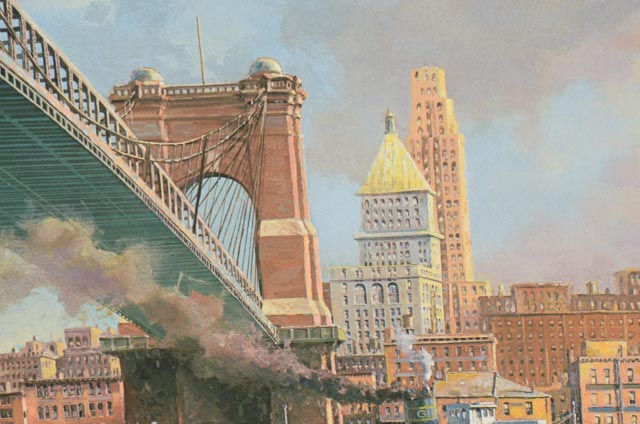 Michael Blaser Signed Limited Edition Offset Lithograph "Cincinnati Morning"