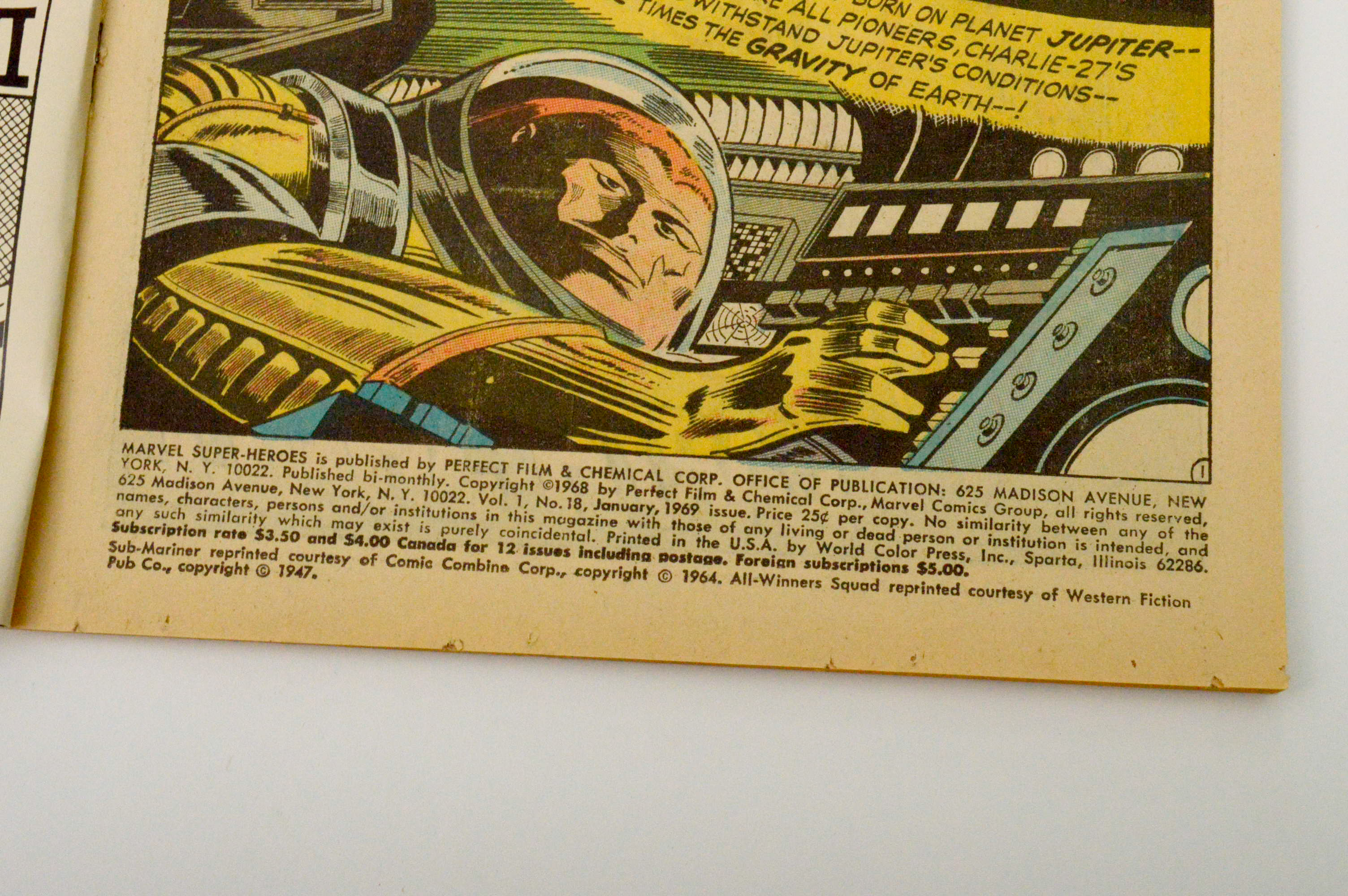 1969 "Marvel Super-Heroes Presents: Guardians of the Galaxy" Comic Book