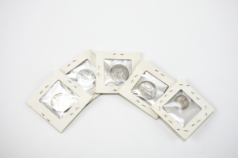 Canadian 25, 10 And 5 Cent Coins