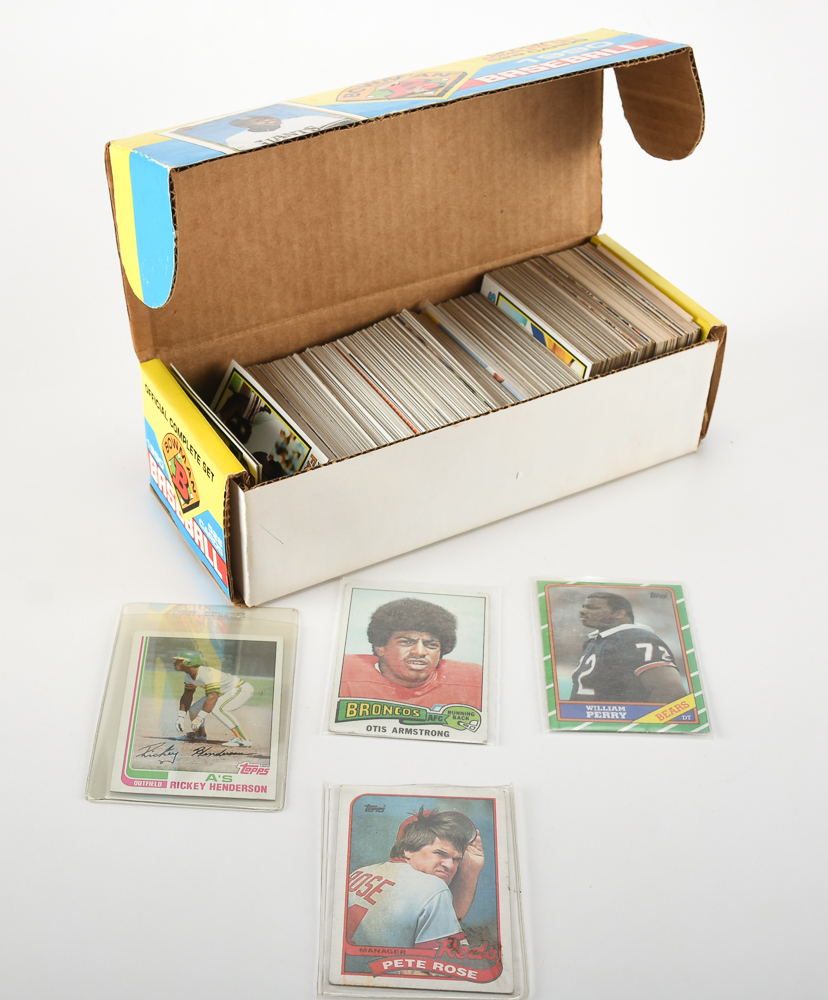 Collection of Vintage Football and Baseball Cards