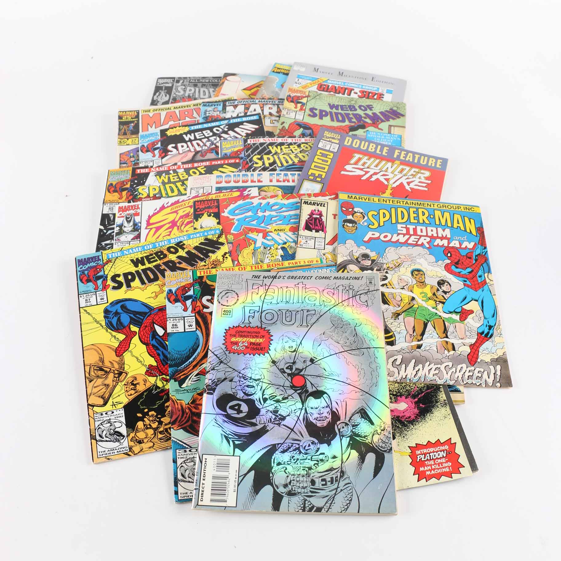 Assorted Modern Age Comics Featuring 1st issue from 1990 "Spider-Man" Series