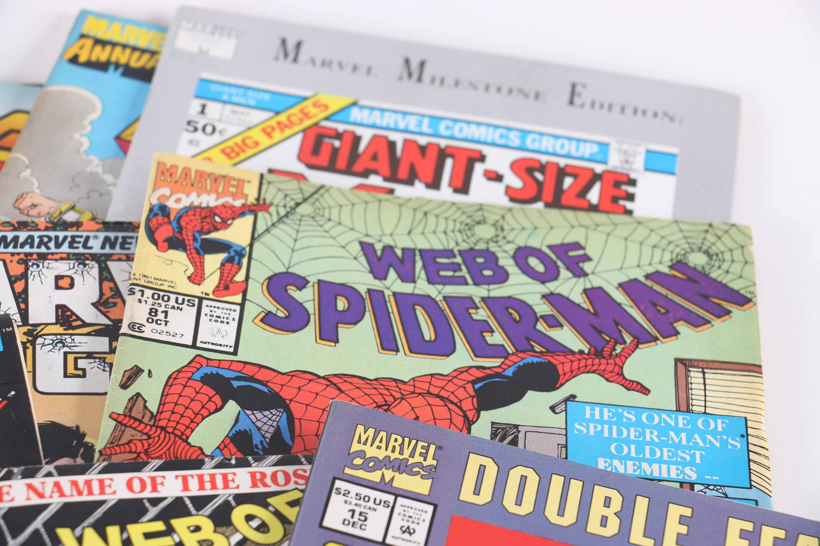 Assorted Modern Age Comics Featuring 1st issue from 1990 "Spider-Man" Series