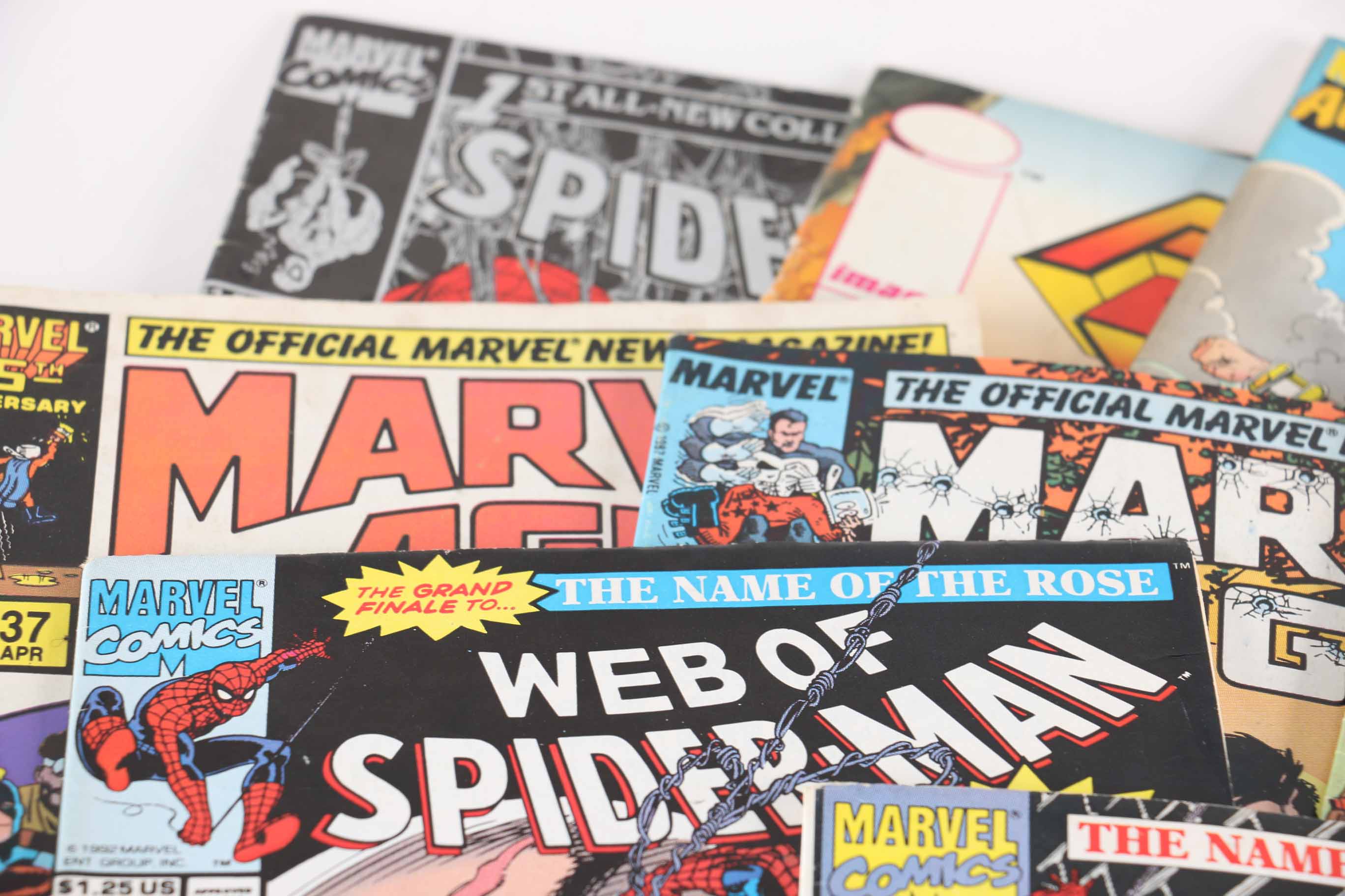 Assorted Modern Age Comics Featuring 1st issue from 1990 "Spider-Man" Series