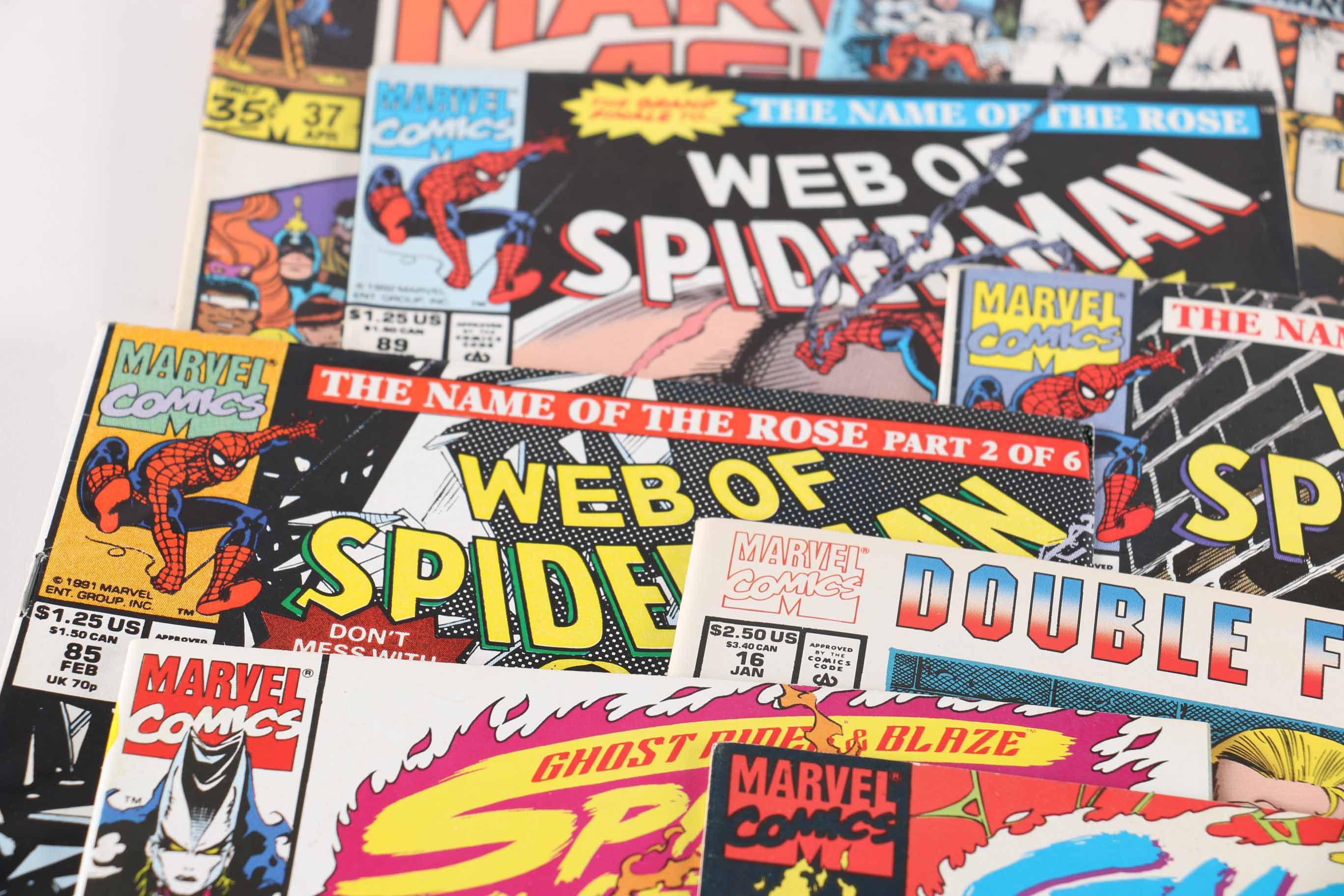 Assorted Modern Age Comics Featuring 1st issue from 1990 "Spider-Man" Series